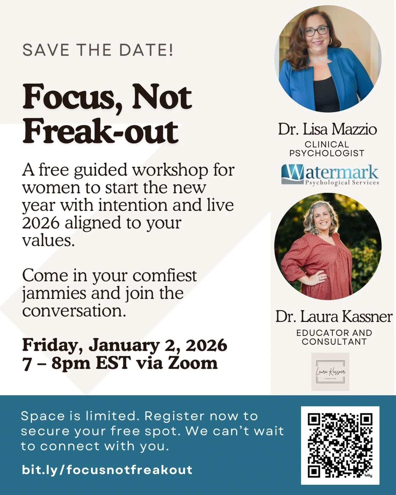 It&rsquo;s our first event! We are teaming up with the amazing Dr. Lisa Mazzio, Clinical Psychologist, for a time of rest, reflection, and values-centered visioning for the new year. No resolutions or disjointed goals. Just a time for you to take a b