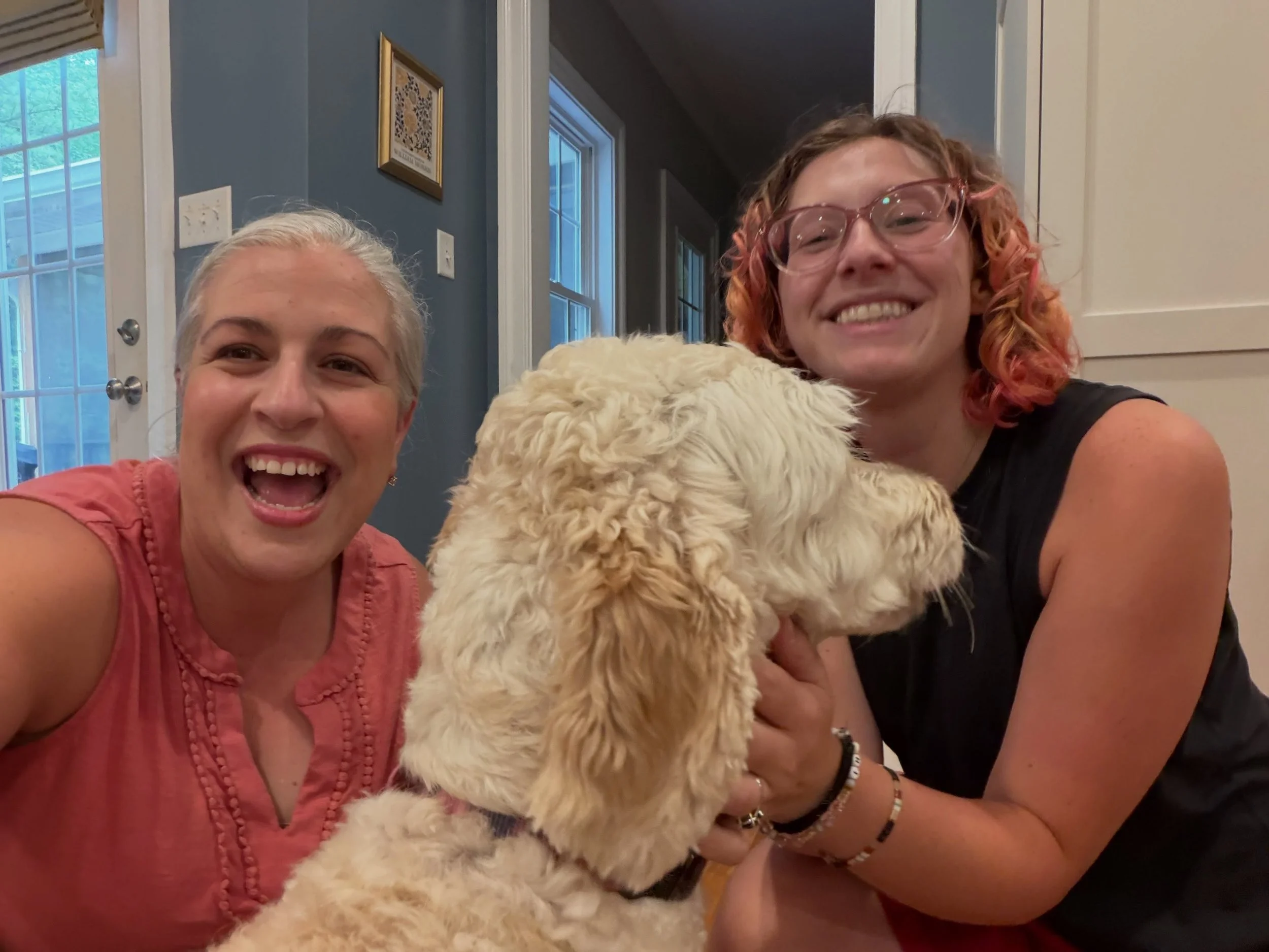 The lovely and talented @ellemcgowanpike of @elleosmarketing came out to work with me on creating a few marketing videos for #LifeWife services. And a few canines may have made a cameo appearance in the shoot. #dogpeople #laurathelifewife #consultant