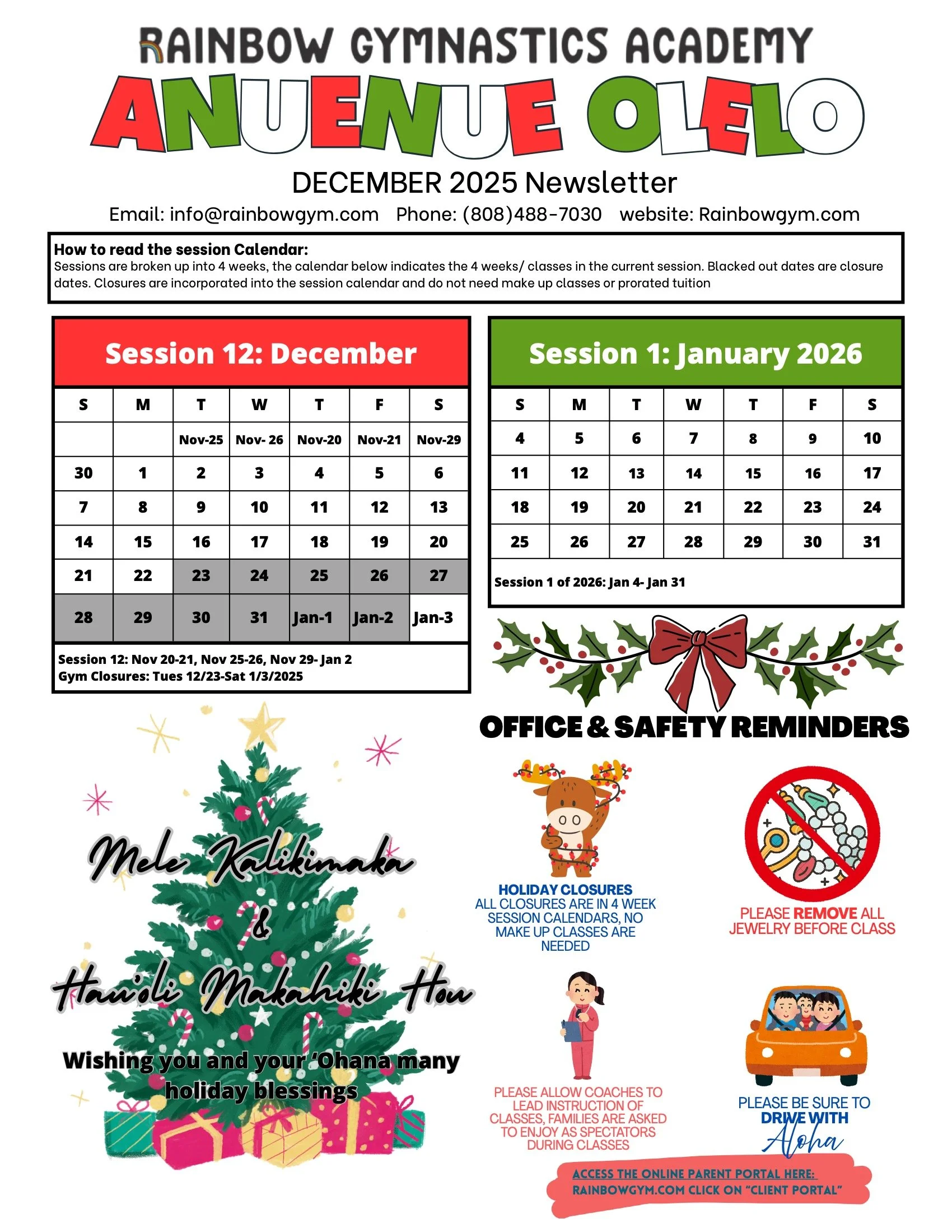 December 2025 Newsletter