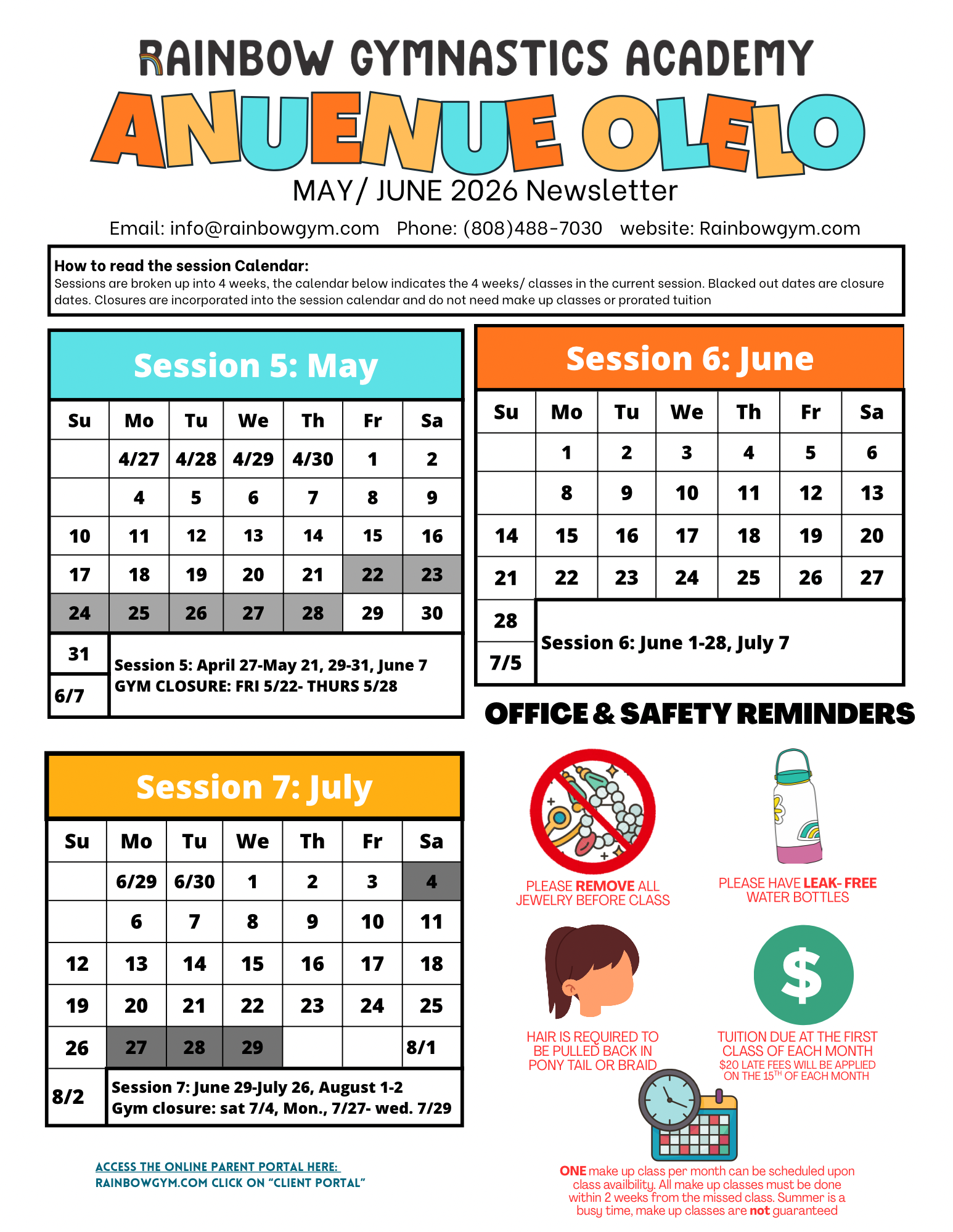 May + June Newsletter