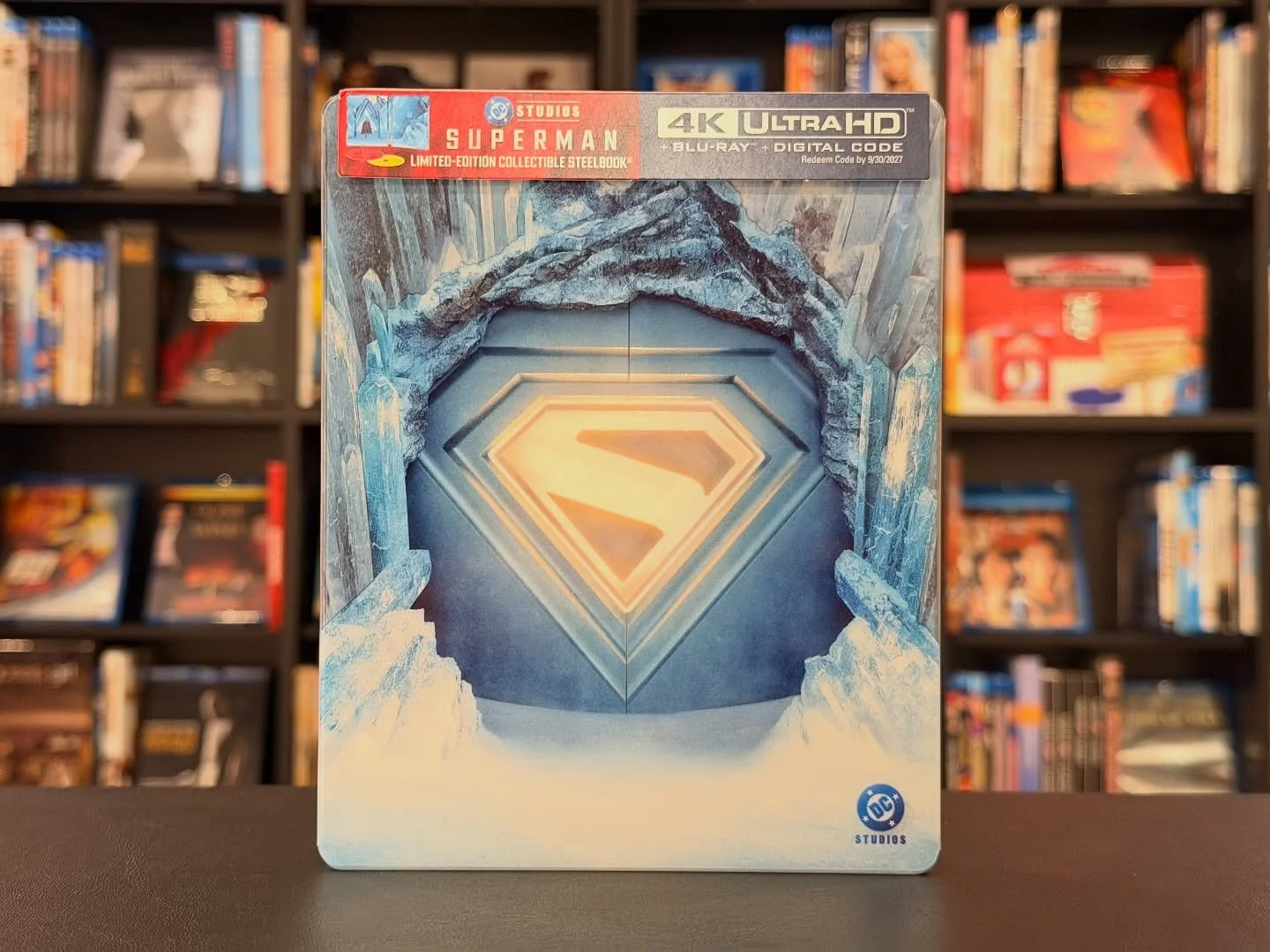 Here&rsquo;s the Superman 4K SteelBook with glow in the dark slip cover. @studiodistributionservices @warnerbrosentertainment