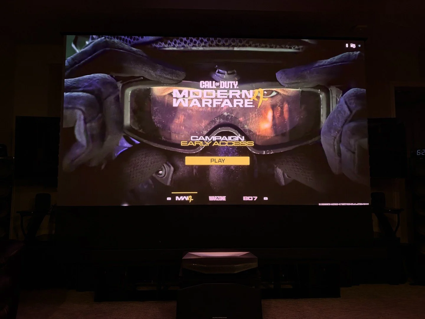 Campaign early access for Modern Warfare 4 on the big screen tonight 🎮

This is the best a COD campaign has felt in years. The full game releases Friday, Oct 23.

@callofduty @infinityward @awolvision

#MW4 #CallofDuty #gaming #hometheater #wedowthe