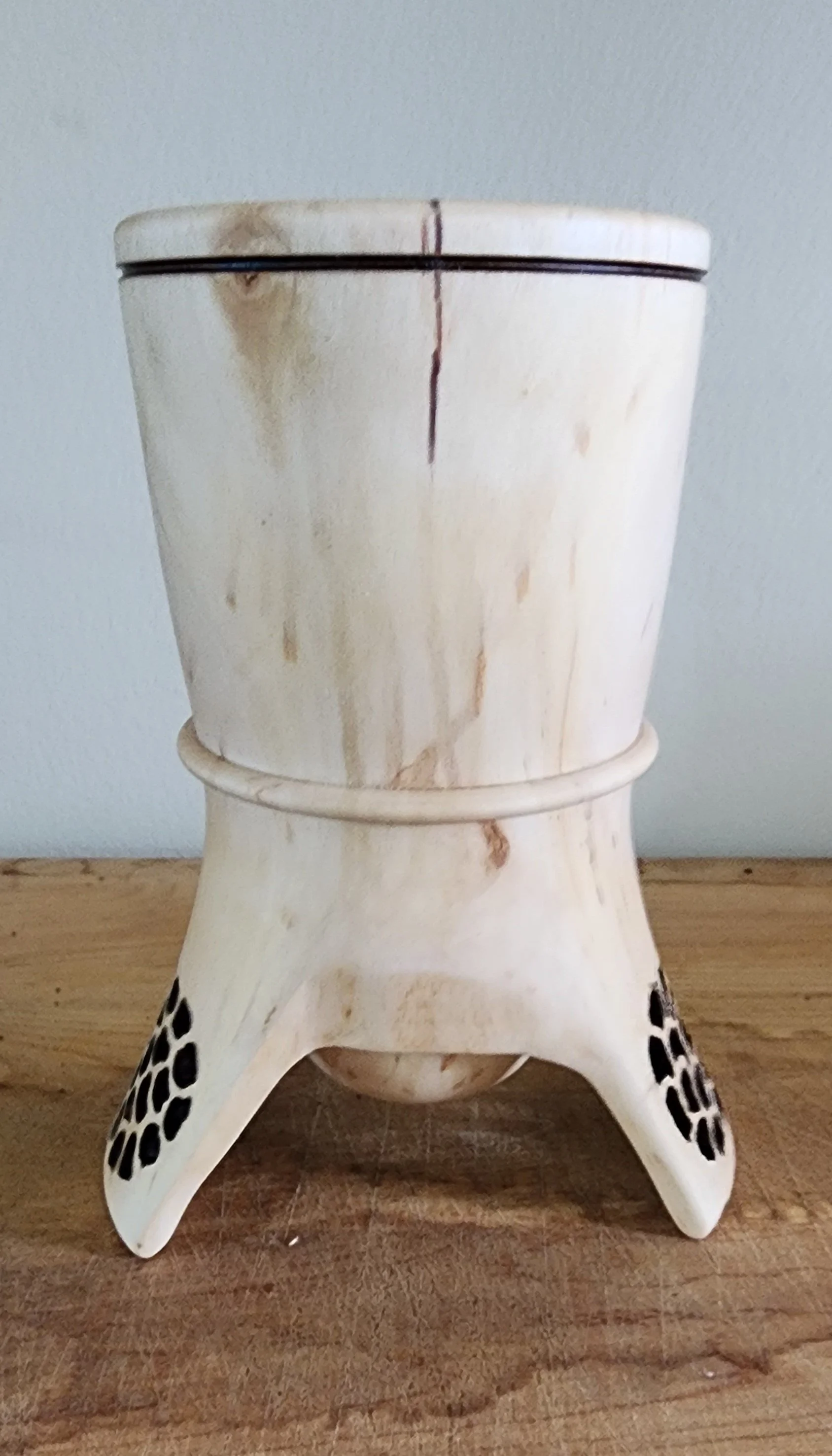 6 x 2.5 Clear Maple footed hollowform_side.jpg