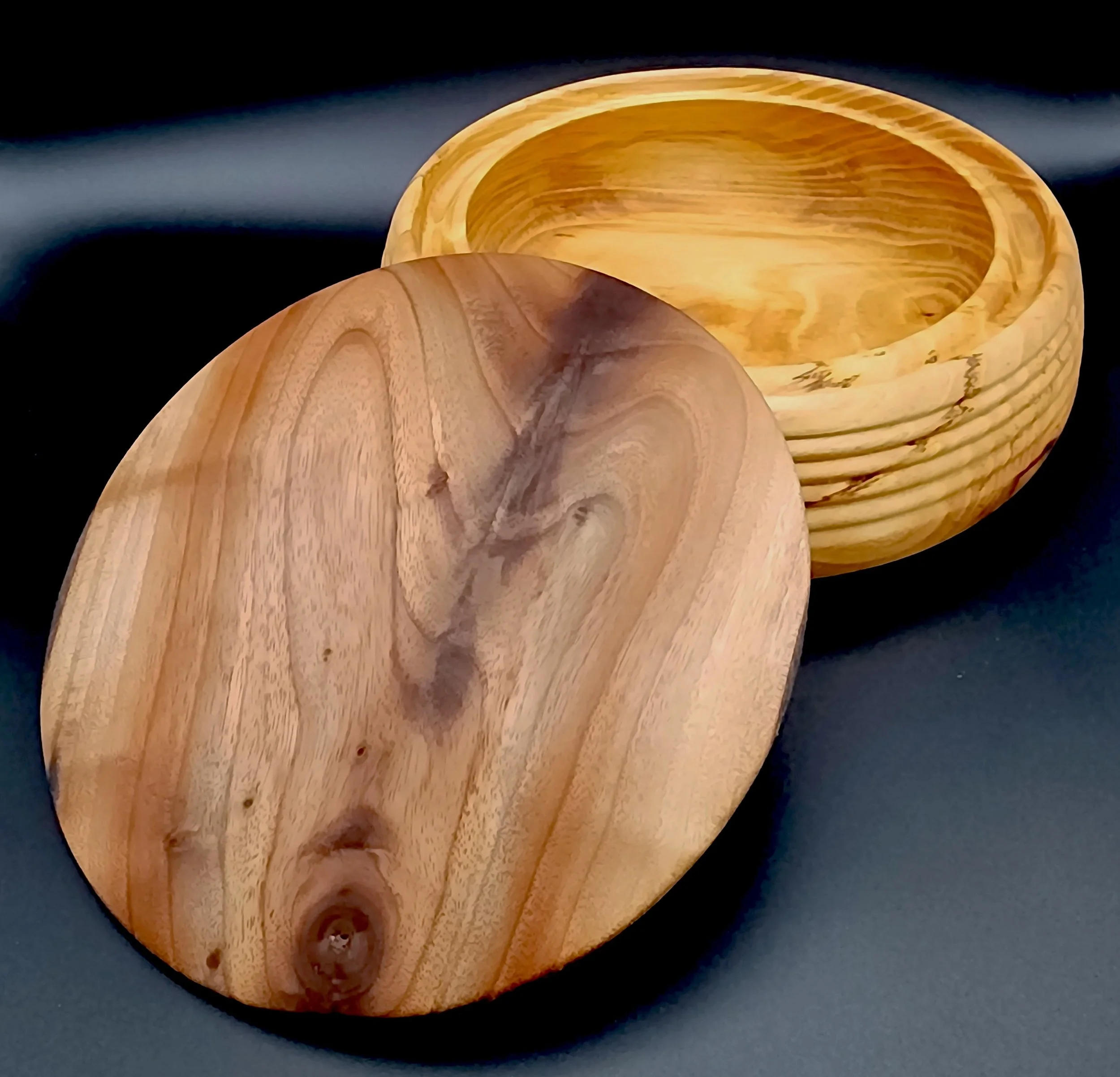%22Mystery box%22 10 in spalted Maple and Black Walnut_open.jpg