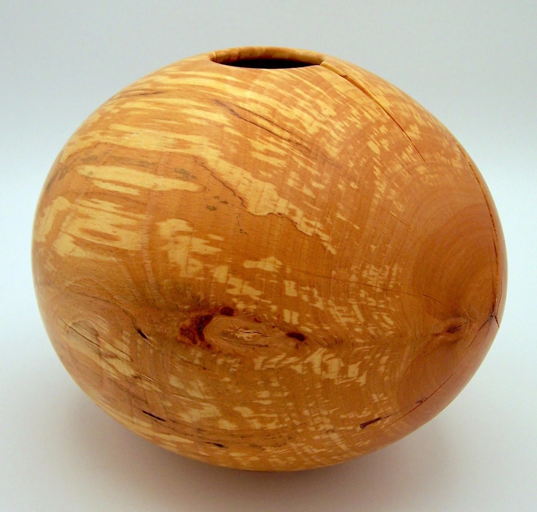 %22Ninety Degrees%22 9 in spherical side-grain hollowform_side view.JPG