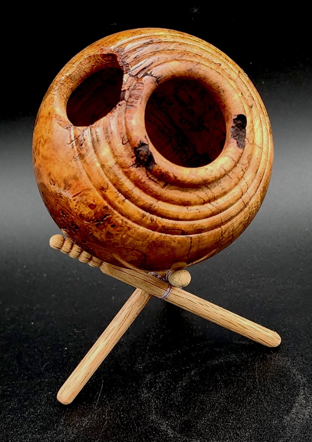 3 x 4 in Cherry burl hollowform_oblique view.jpg