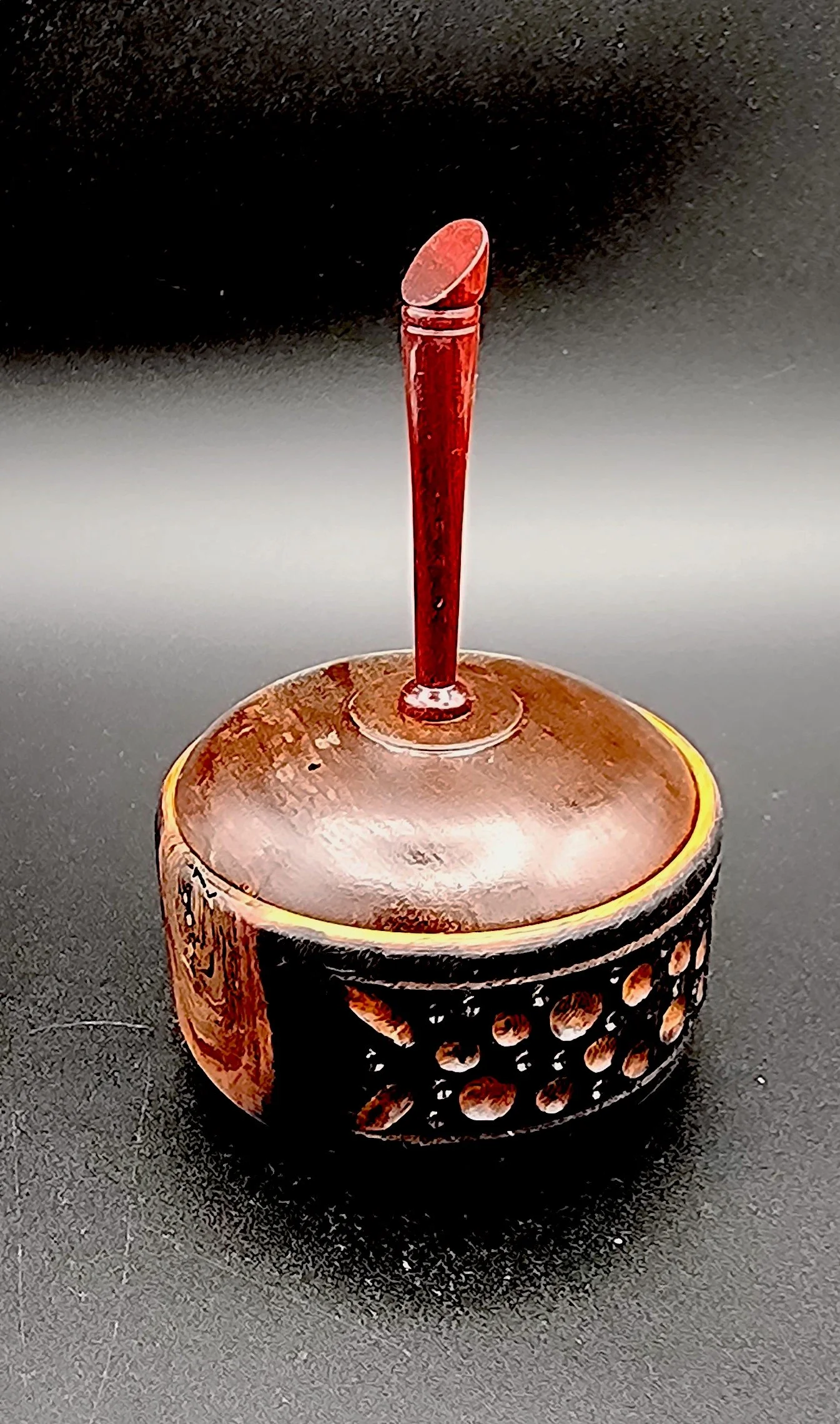 3.5 in ebonized Maple_Walnut burl and Redheart box.jpg