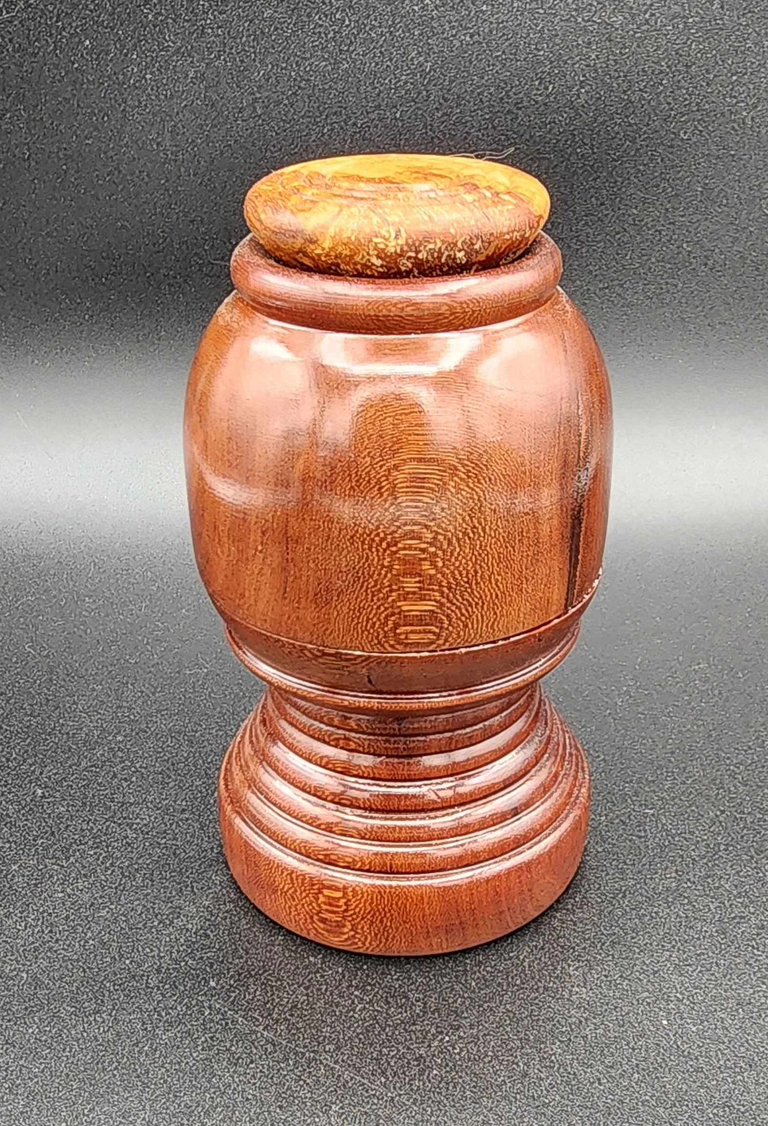 7 in Walnut and Maple burl peppermill.jpg