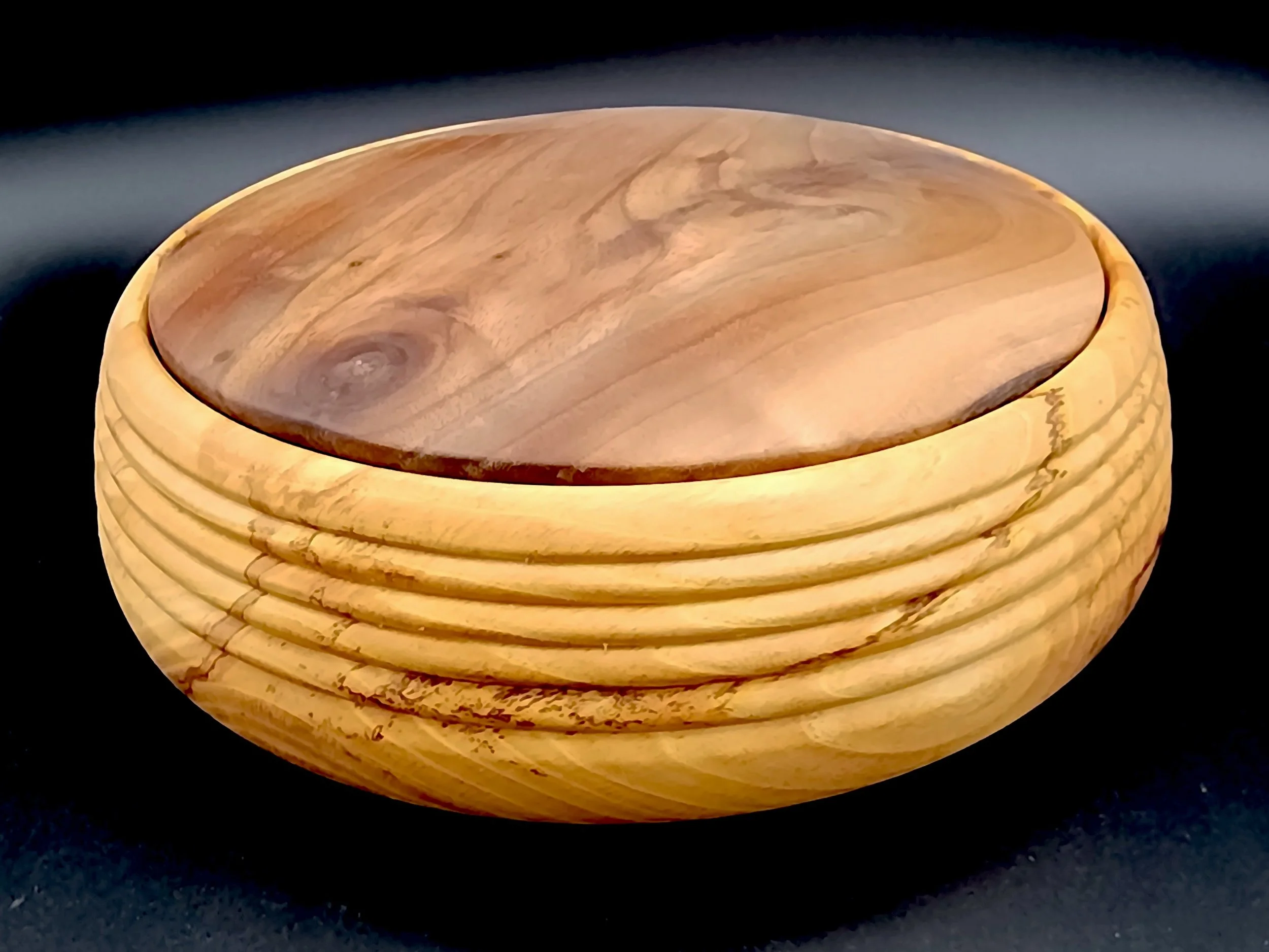 %22Mystery box%22 10 in spalted Maple and Black Walnut_front.jpg
