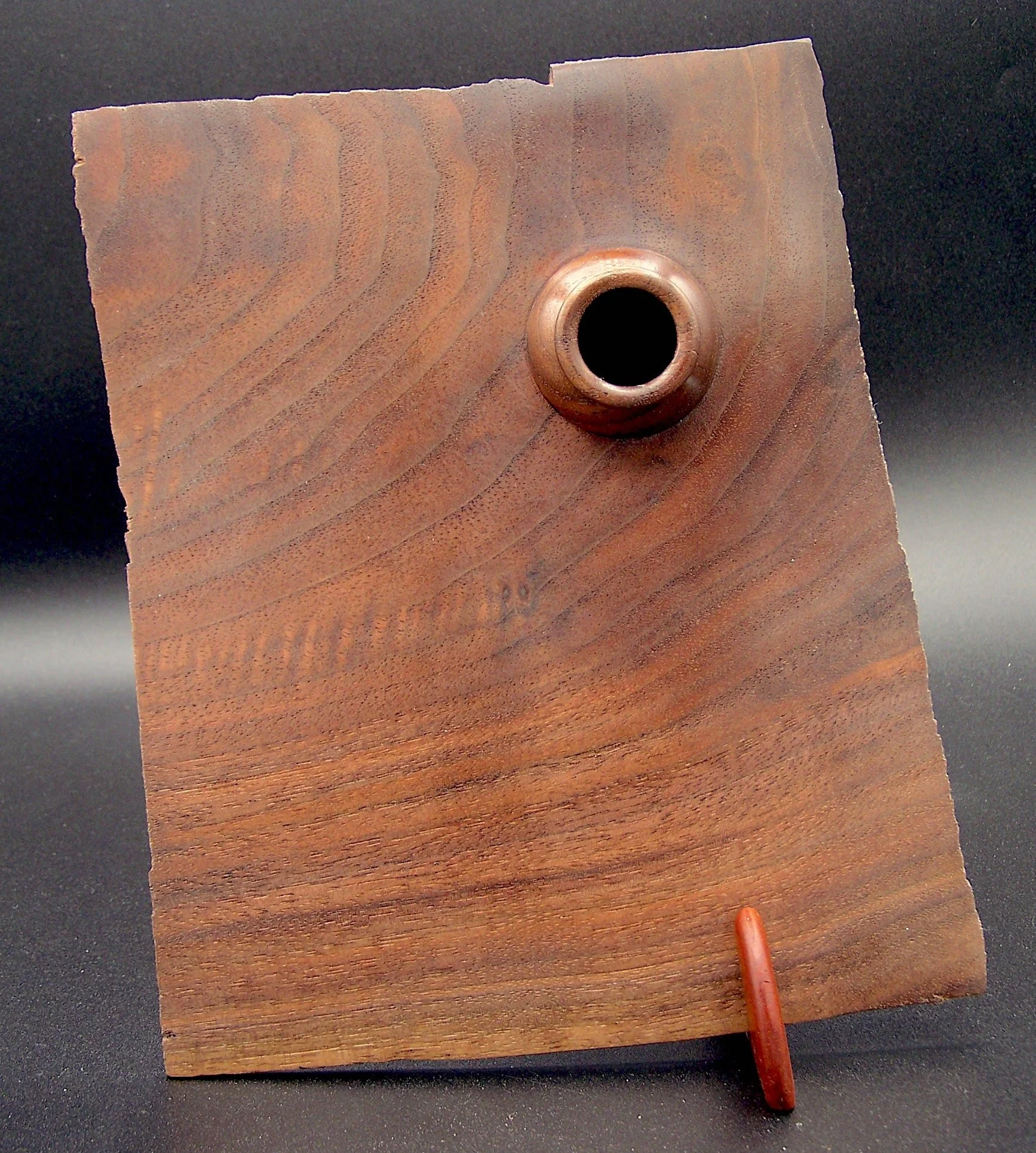 %22Hollowform in a board%22 6 x 8 curly Walnut_front.JPG