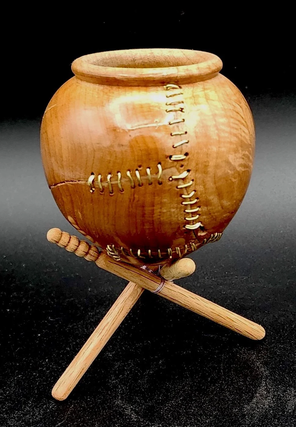 %22Fayrie Jar%22 3 x 4 in Maple burl_Brass and 22 kt gold leaf_side view.jpg