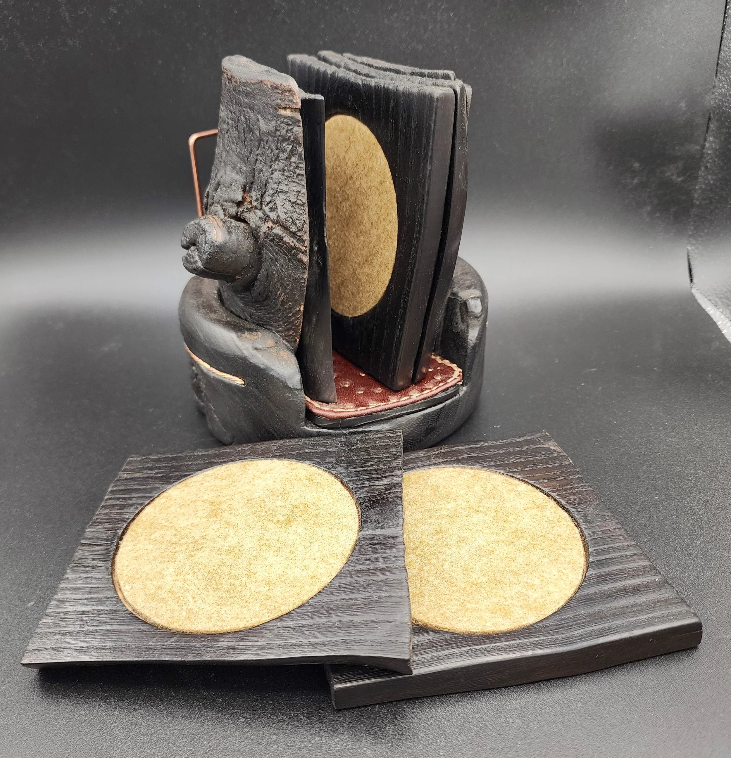 4 x 6 in ebonized Maple_copper_leather and felt coater set_open.jpg