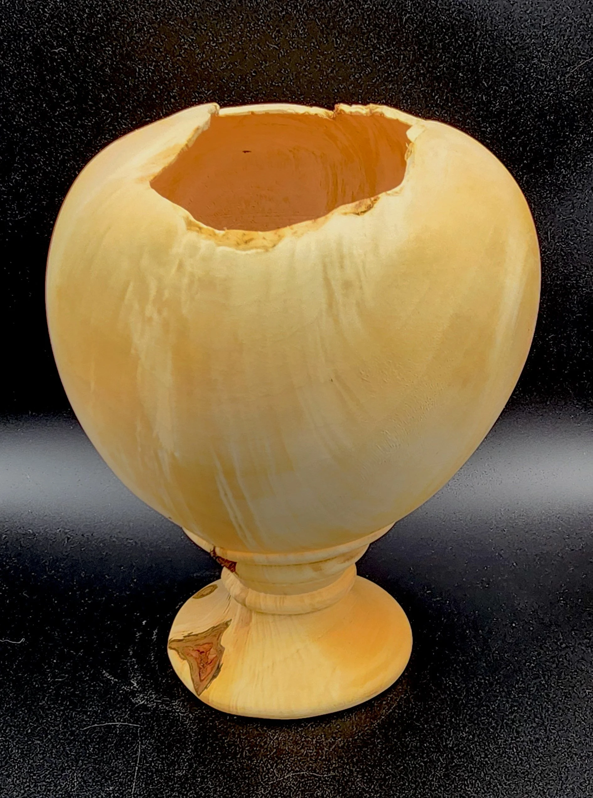 11 x 8 in Maple crotchwood footed hollowform.jpg