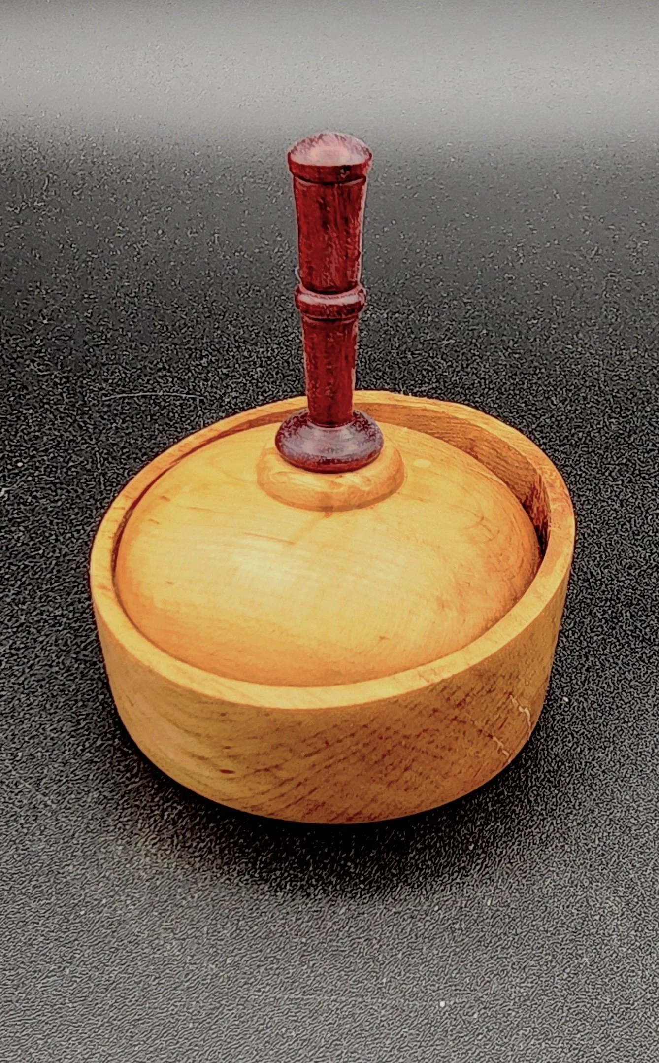3 x 3 in Maple burl and Redheart box.jpg