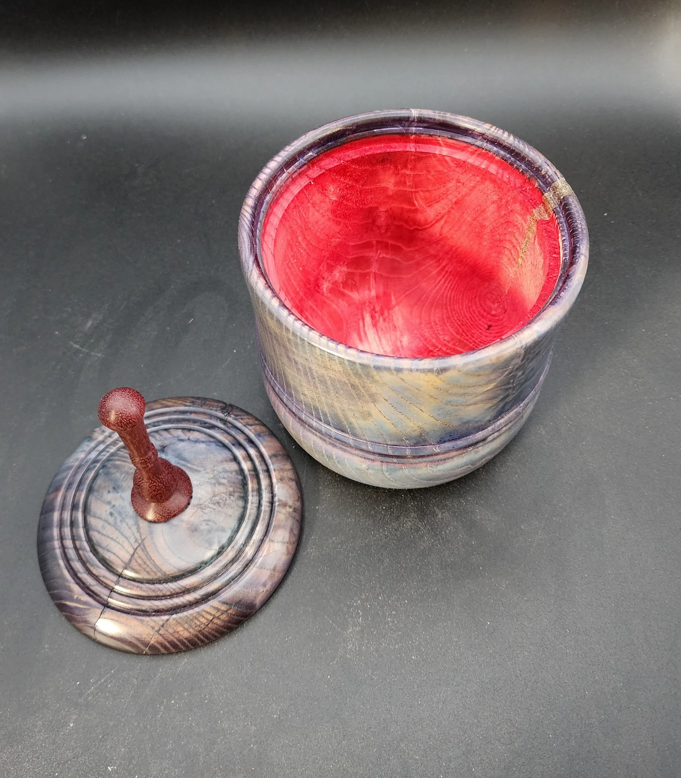 Purple:Red Maple crotchwood and Brass box_open1.jpg
