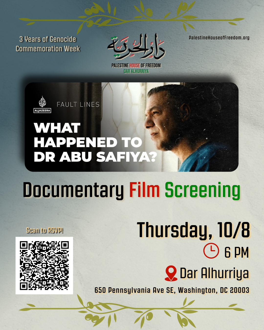 Film Screening: The Disappearance of Dr. Abu Safiya | Fault Lines Documentary