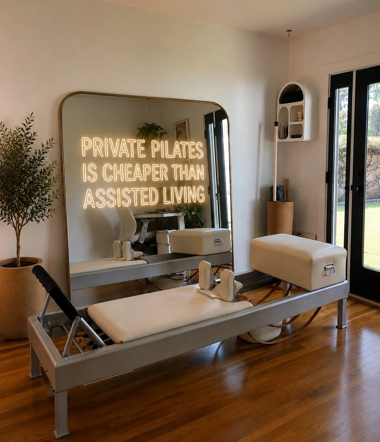 Most people are introduced to Pilates in a group class (me too!) 

But the Pilates method was designed as a progressive system, not a one size fits all workout, endlessly reinvented into creative flows. 

Exercises intentionally build upon one anothe
