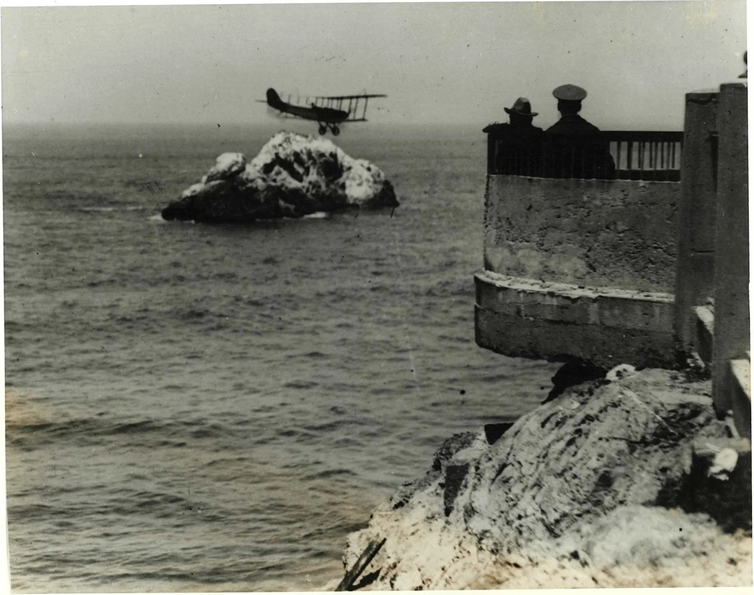 JN-4 "Jenny" Circles Seal Rock, San Francisco, CA - WWI