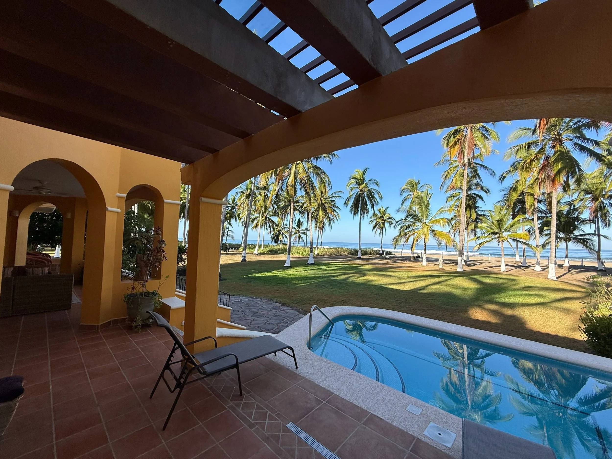 The pool is great all day, perfect for a refreshing dip