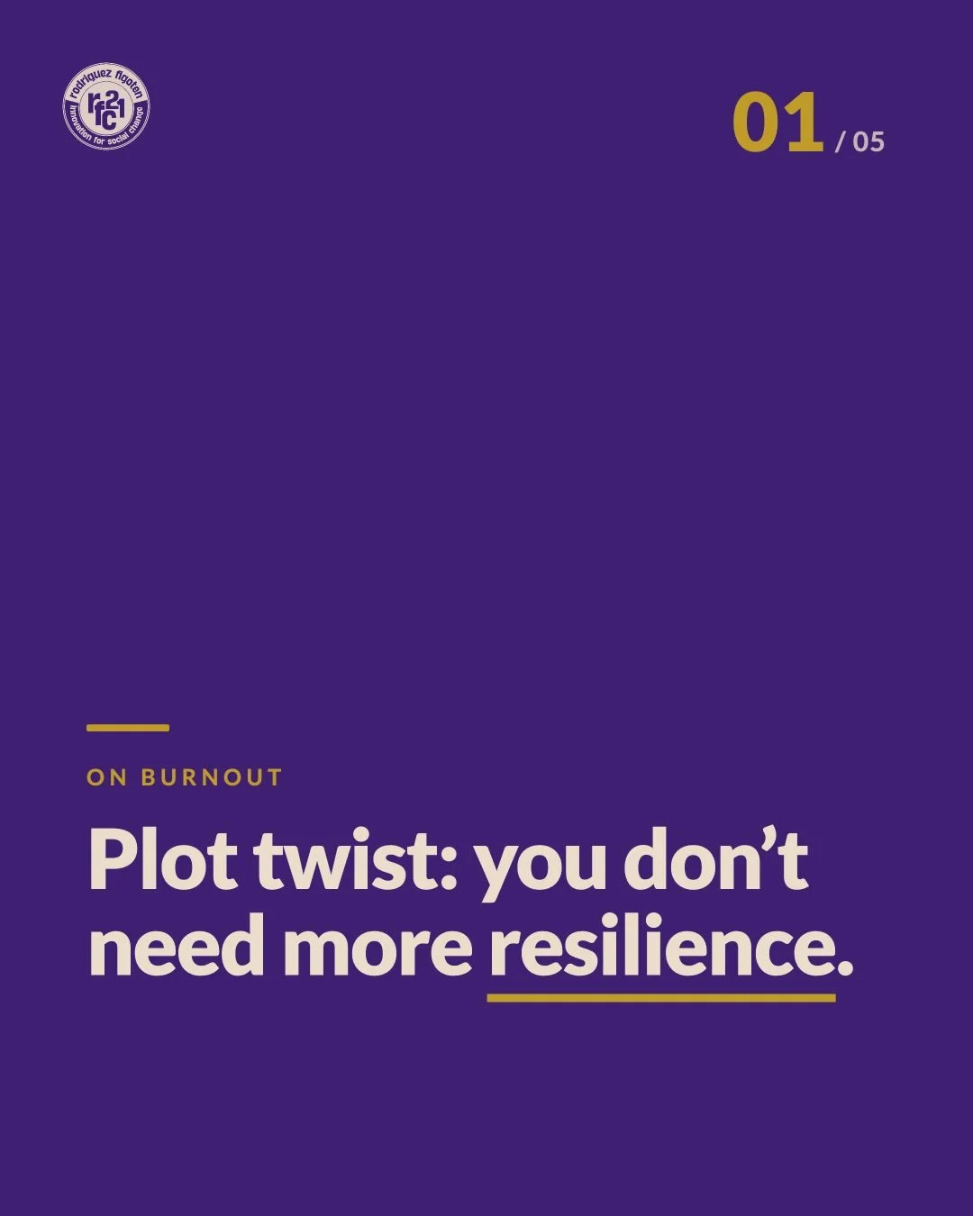 Burnout in child welfare is not a problem&hellip;with resilience. You don&rsquo;t need more grit 🤎

We keep treating burnout as if it&rsquo;s a personal failure. It&rsquo;s not. ❌

If everyone on your team is exhausted, it&rsquo;s not coincidence. I