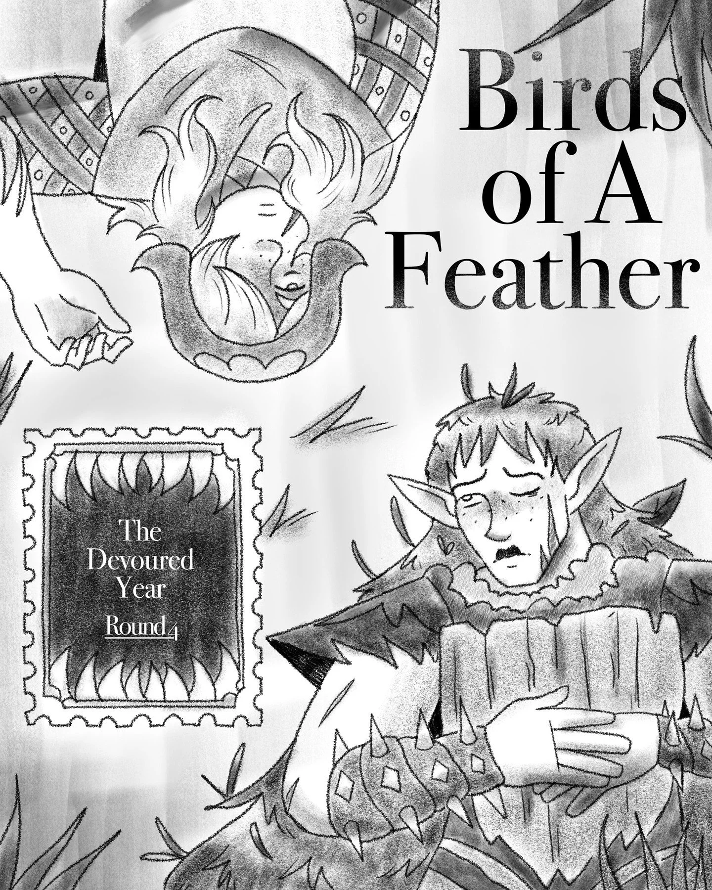 Birds of a Feather: Tylos Flossfey vs Anis Taartje (1/2)

can't believe this was the last round! truly enjoyed this entire experience and learned sooo much &lt;3 
--
#comic #comics #comix #oct #originalcharacter #tdy #tdyoct #thedevouredyear