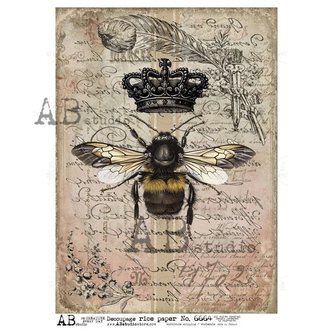 Roycycled 29x21 Queen Bee