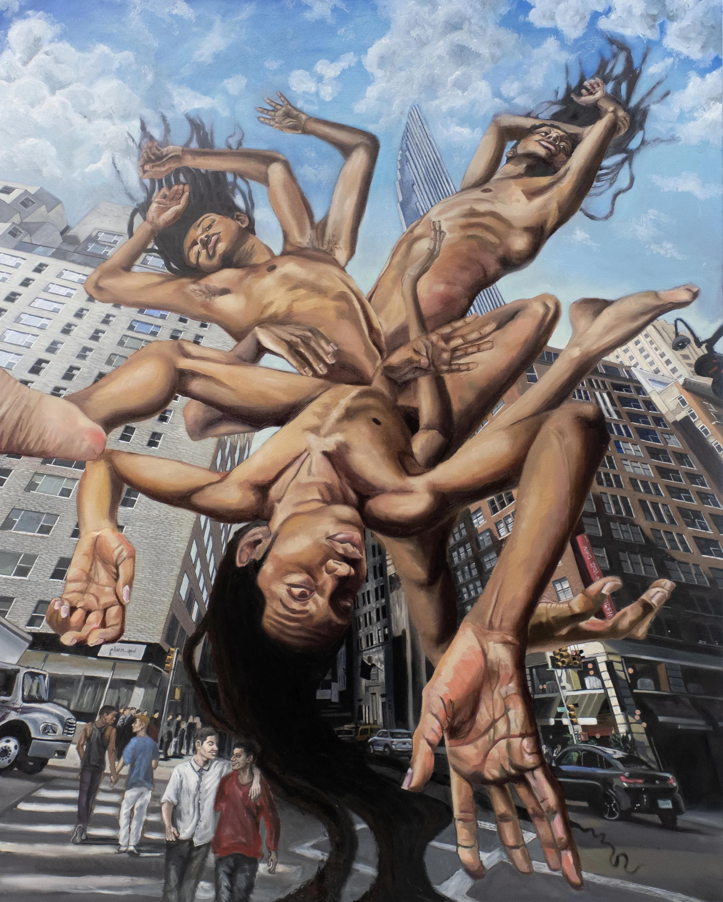 Why Won't You See Me, 2025, oil on canvas,
60" x 48"