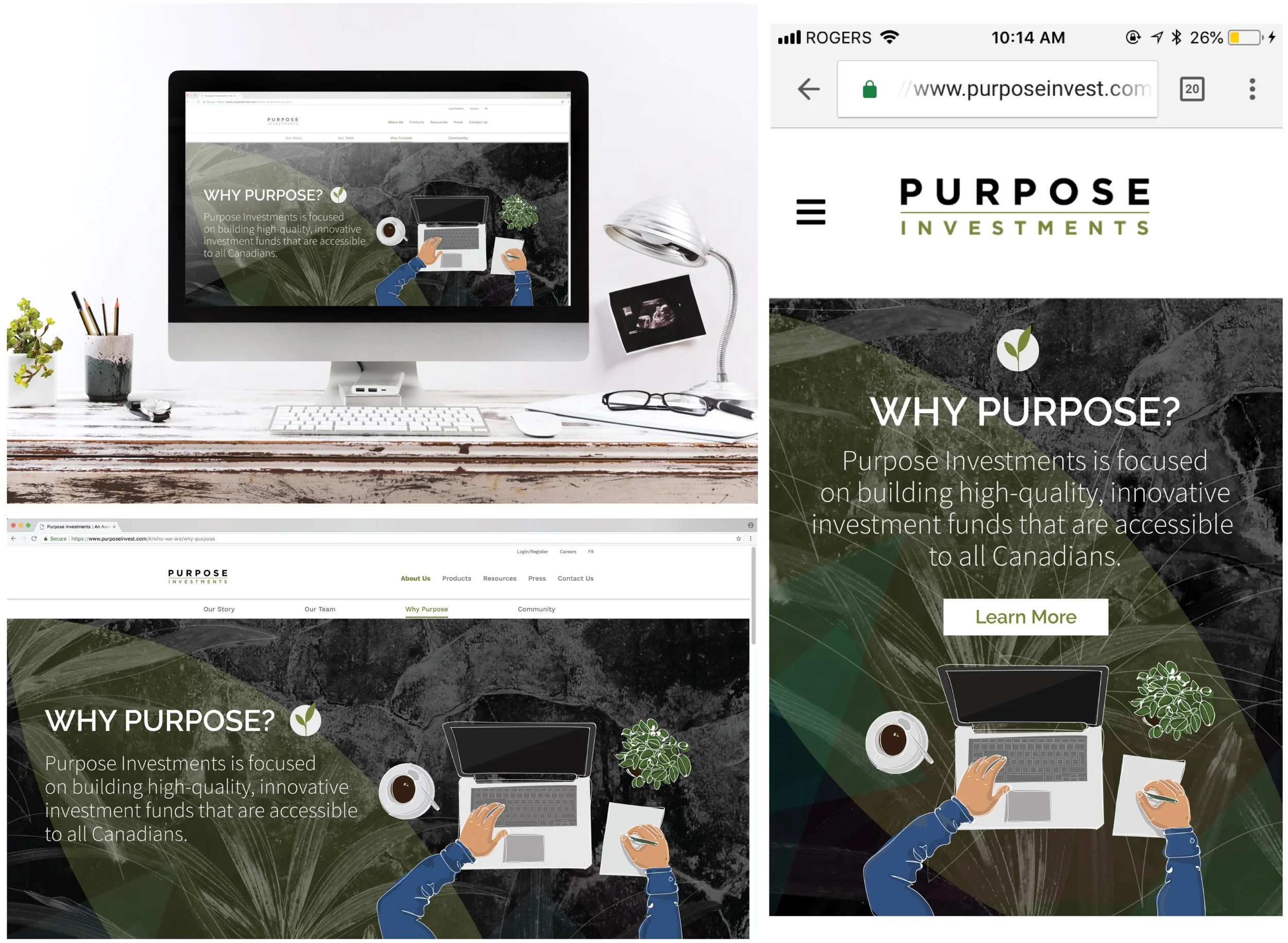 Company Rebrand Mockup - Web Design