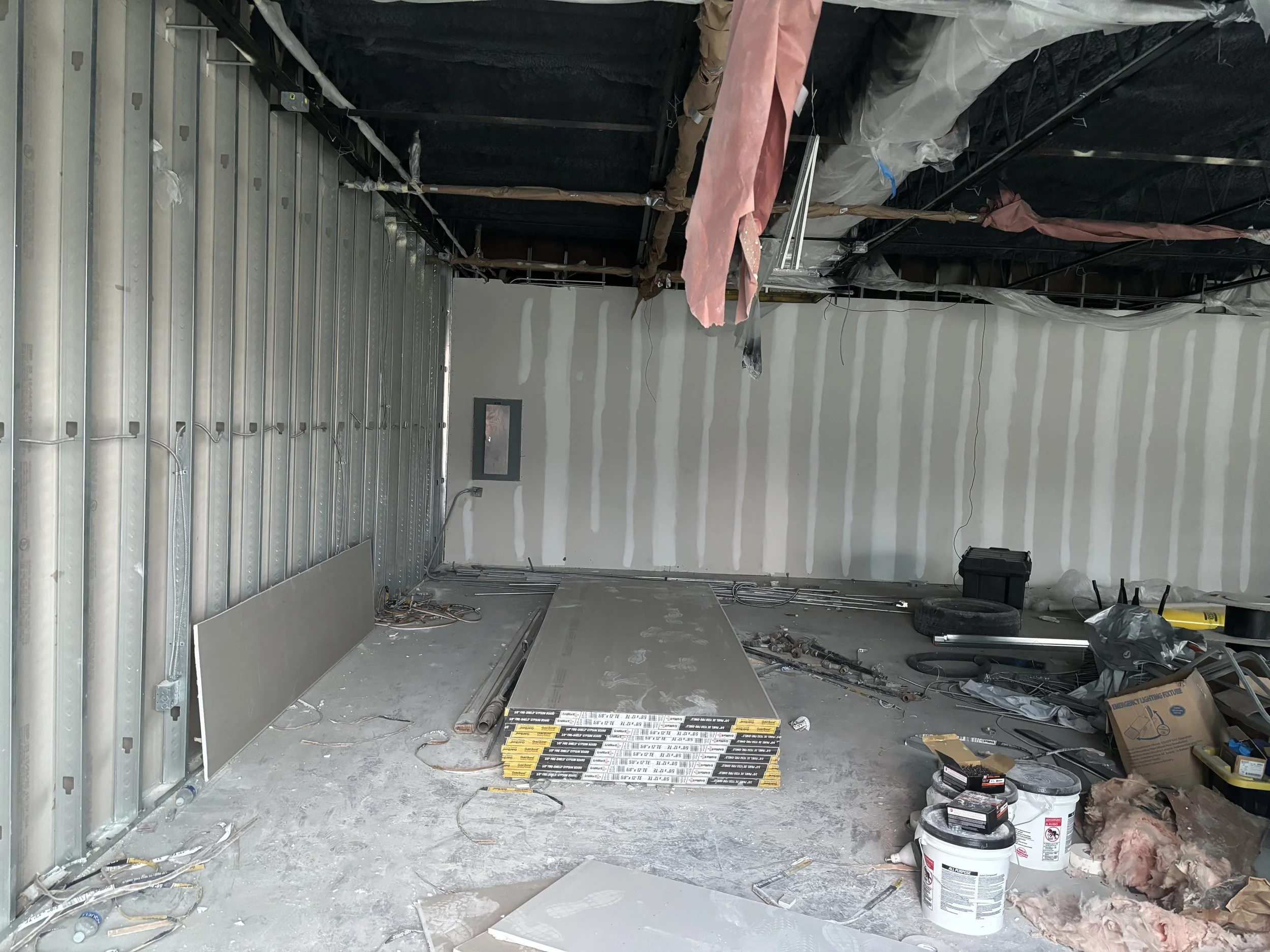 Commercial drywall installation by Vital Solutions Contracting