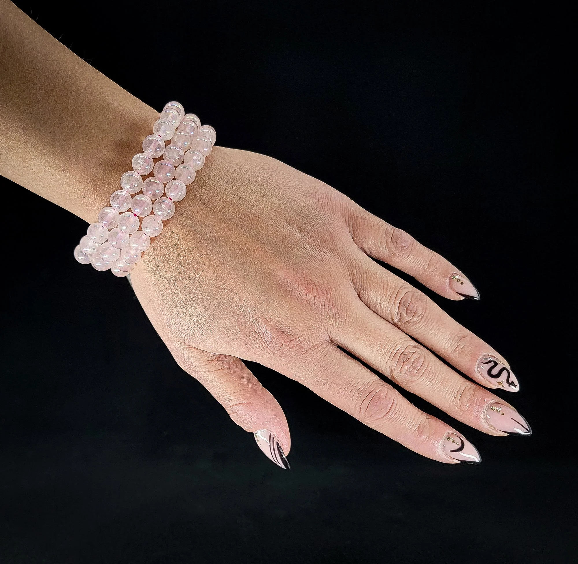 Aura Rose Quartz 8mm