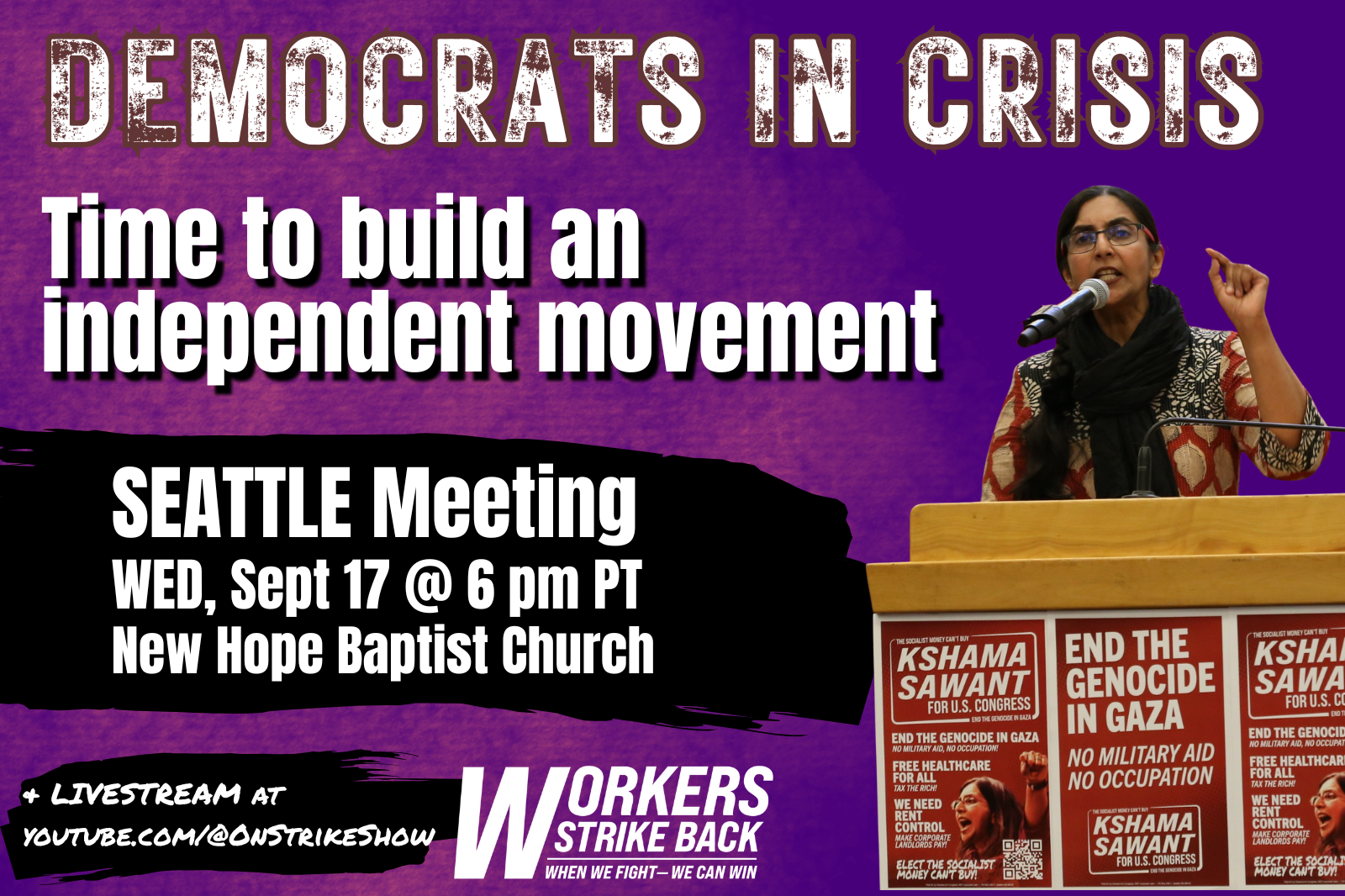 SEATTLE Monthly Meeting: Democrats in Crisis — Time to Build an Independent Movement