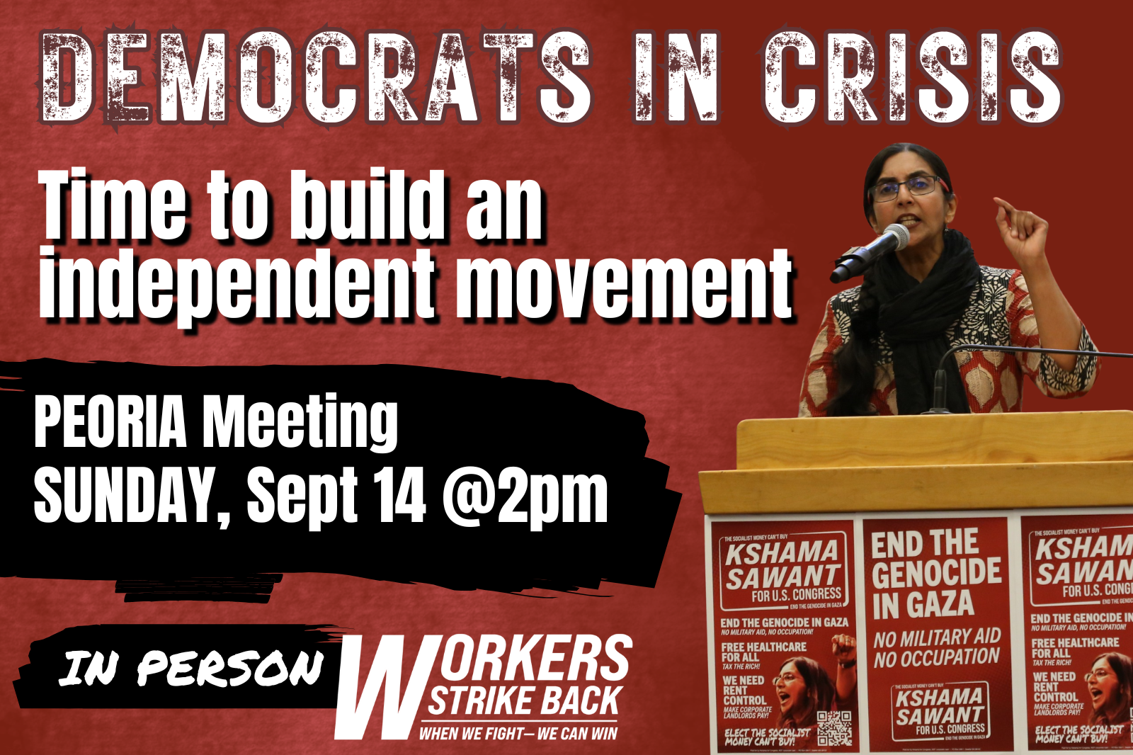 PEORIA MEETING — Democrats in Crisis — Time to Build an Independent Movement