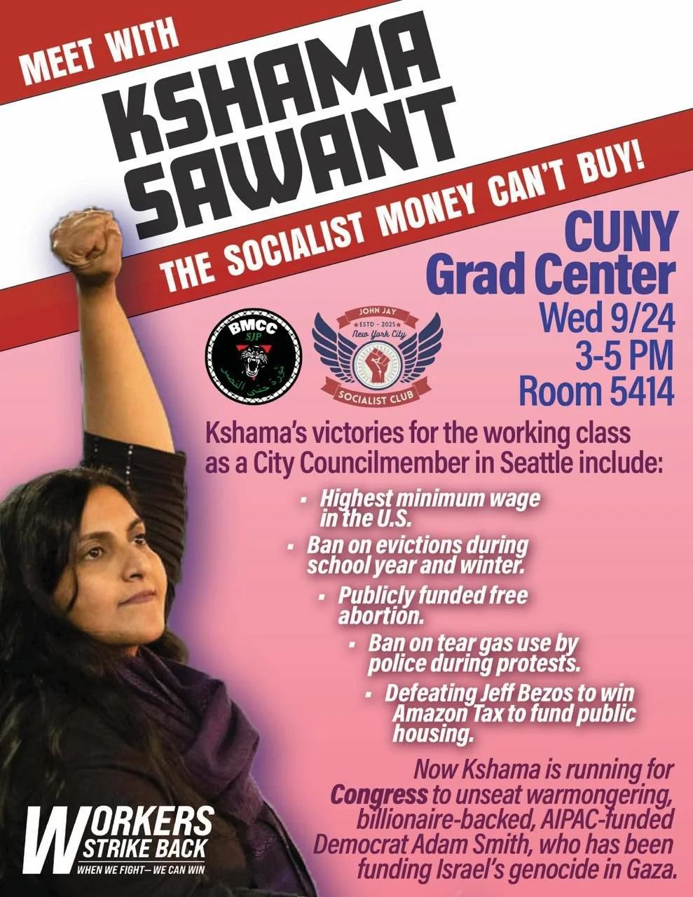 Kshama Sawant at CUNY!