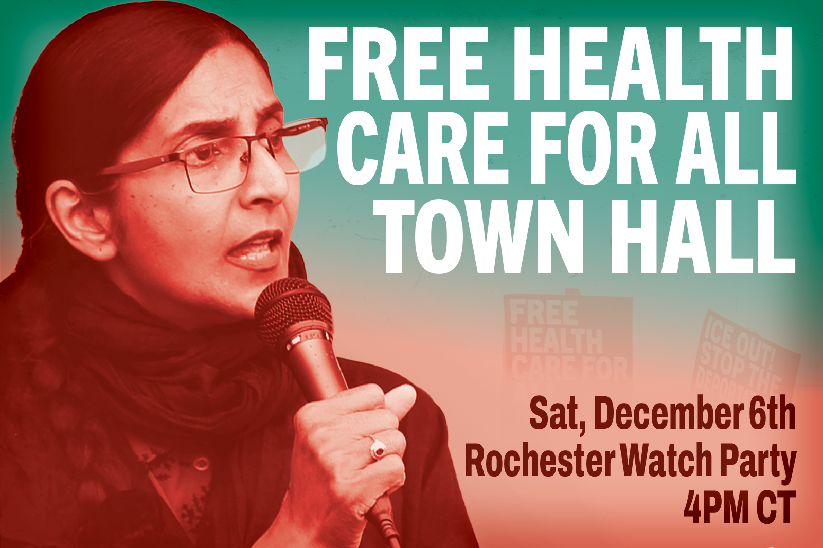 ROCHESTER, MN: Free Healthcare for All Town Hall Watch Party