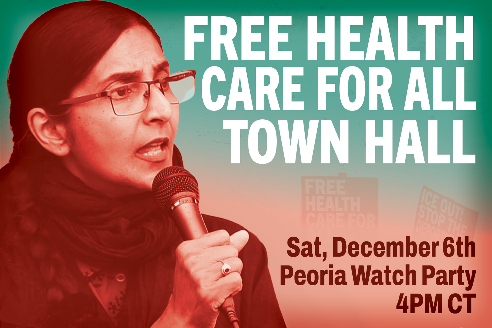 PEORIA: Free Healthcare for All Town Hall Watch Party