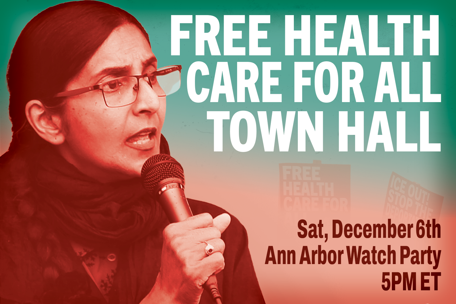 ANN ARBOR: Free Healthcare for All Town Hall Watch Party 