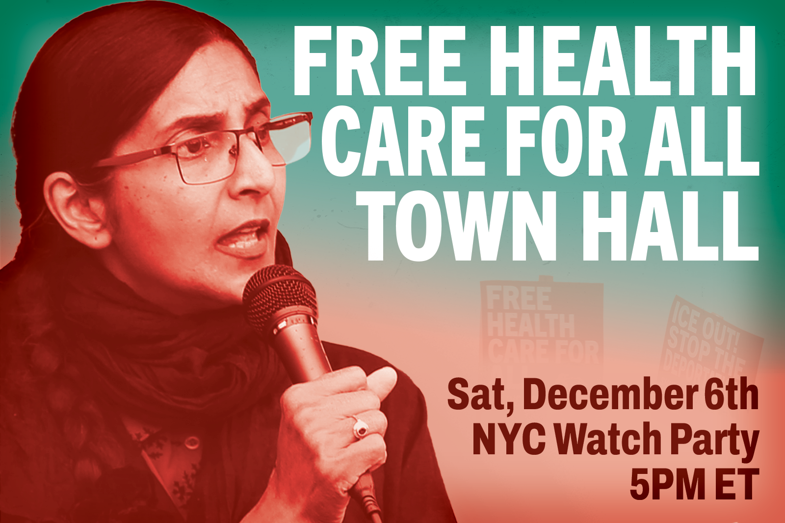 NEW YORK: Free Healthcare for All Town Hall Watch Party