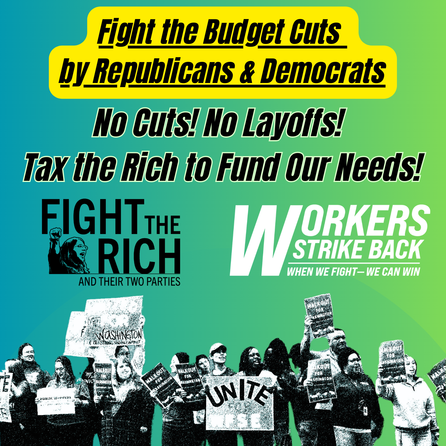 Rich Strike Sticker Fight the Rich campaigns — Workers Strike Back