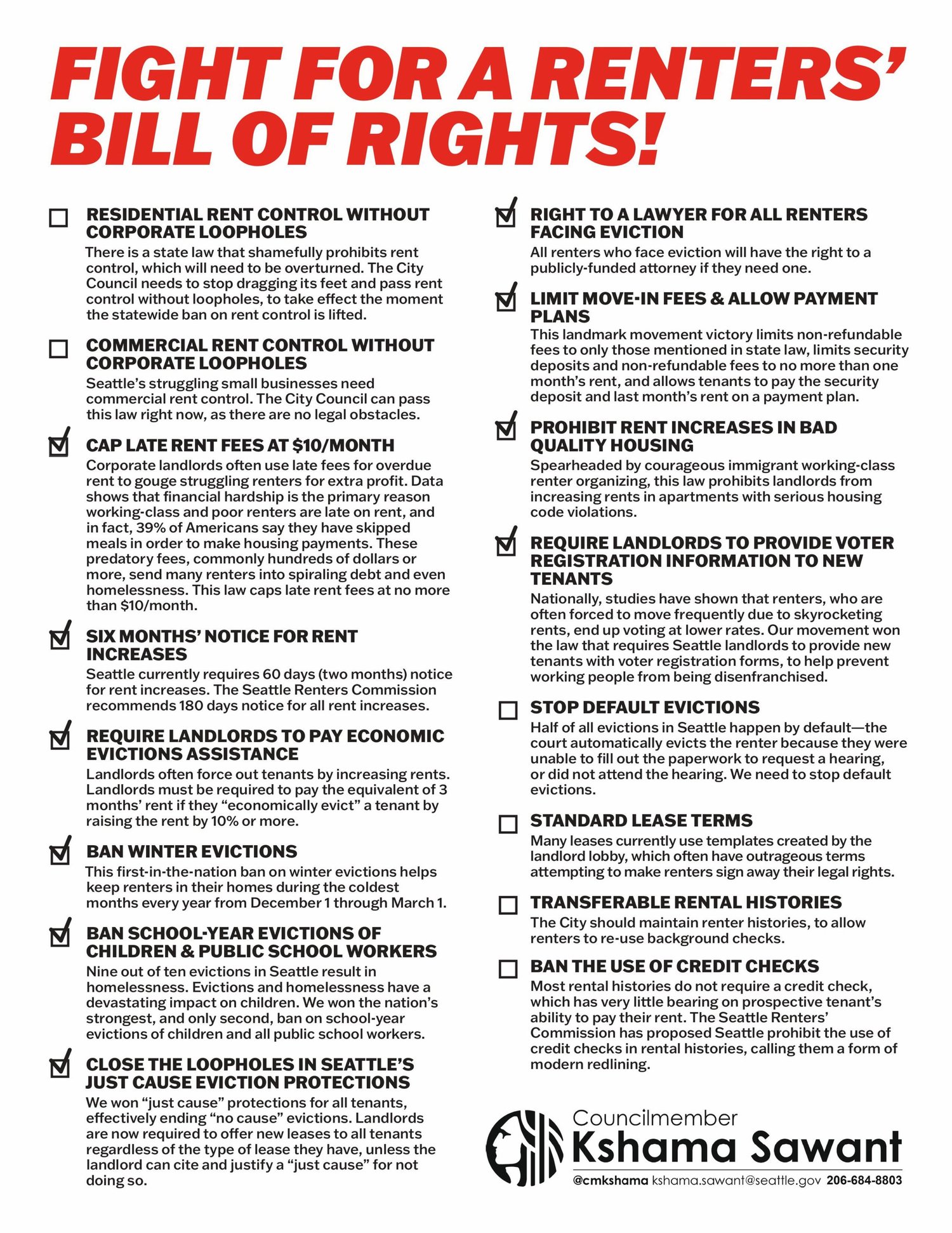 Our Renters’ Bill of Rights — Workers Strike Back