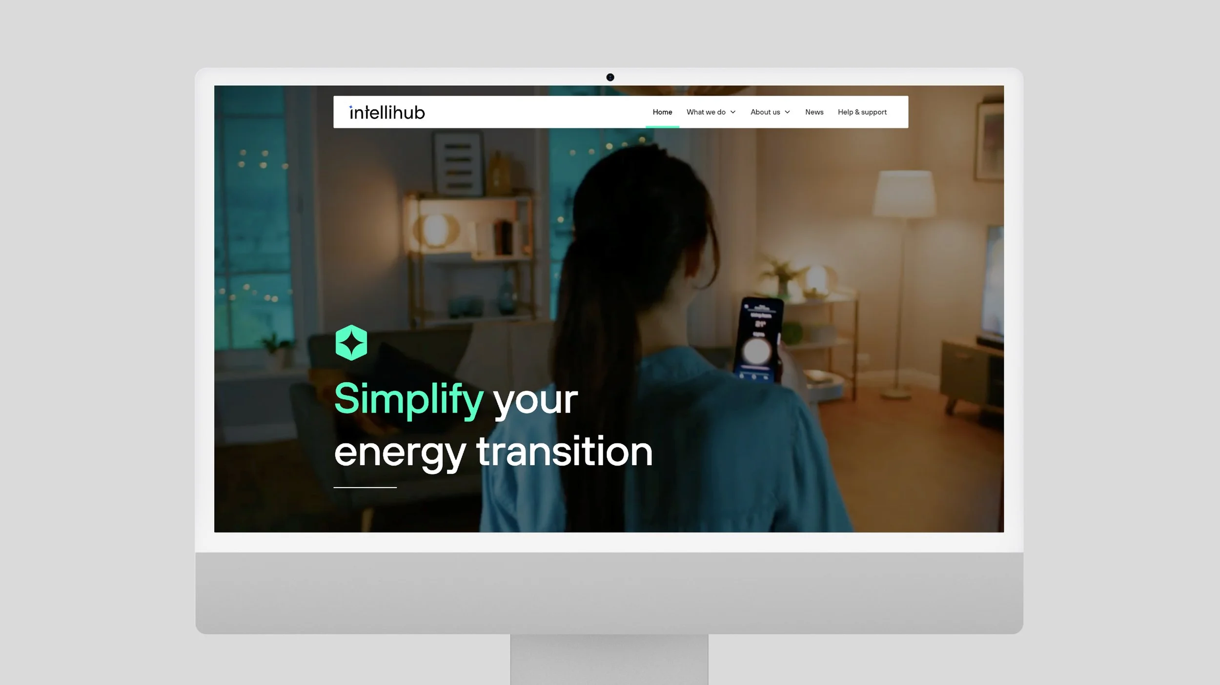 An image of the Intellihub Desktop Website
