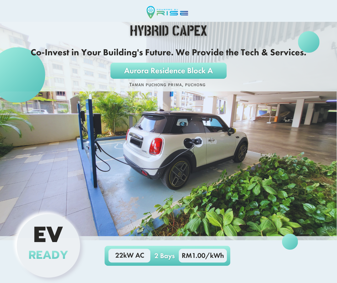 Powered by RISE EV Charging Station at Aurora Residence