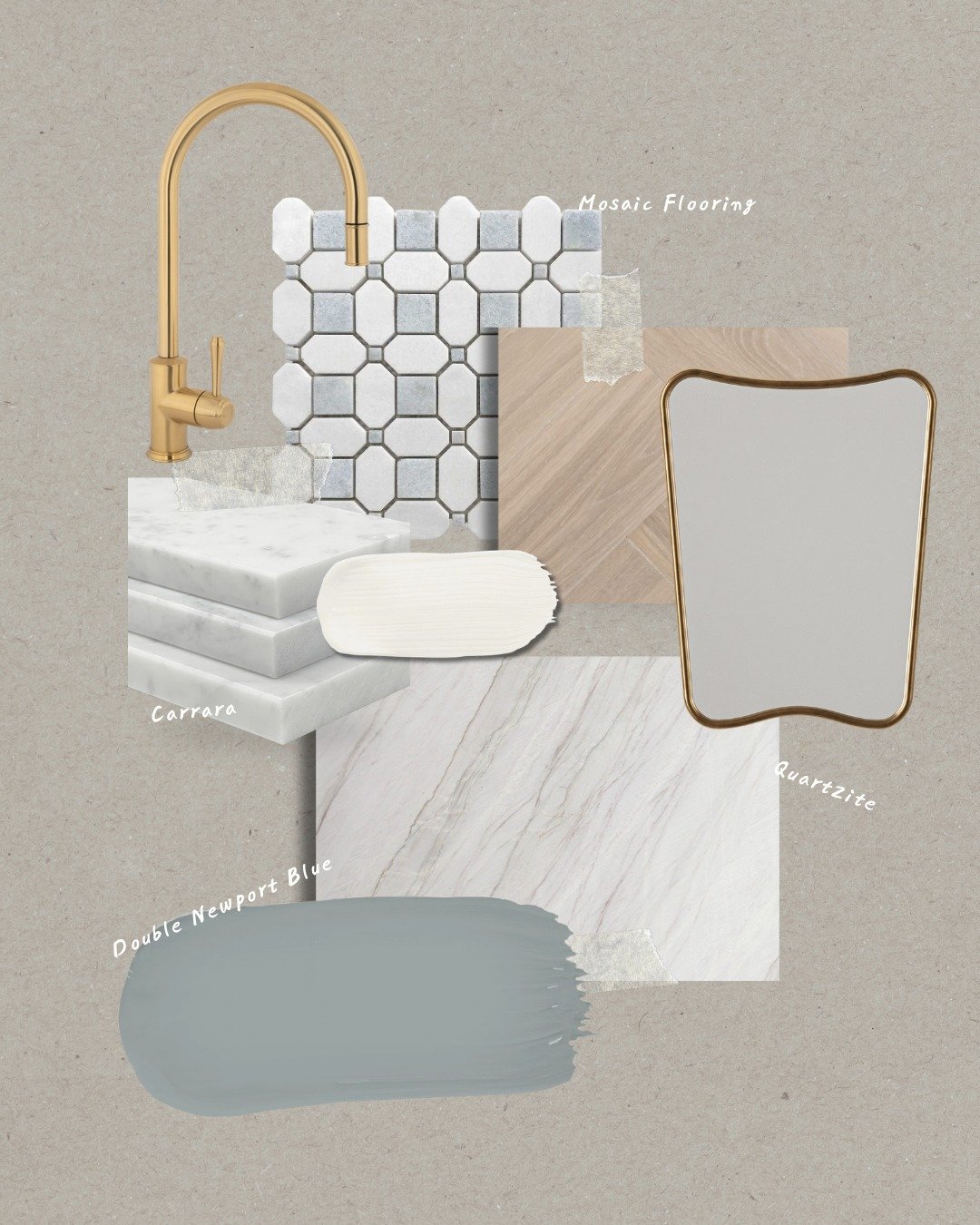 Every project starts here. Mosaic, marble, timber and colour, chosen together before anything else begins