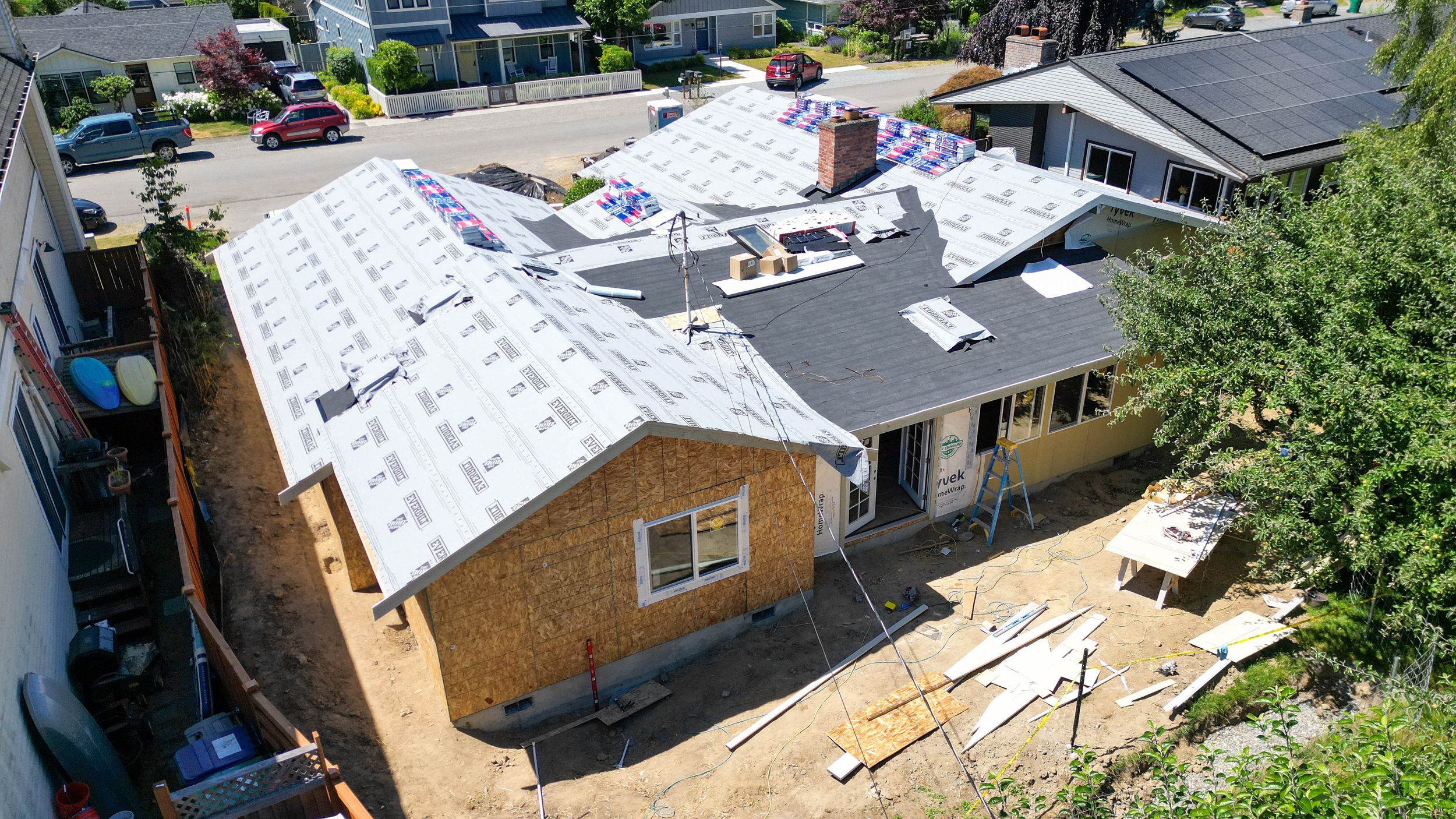 New Build Remodel Construction Outside Of House