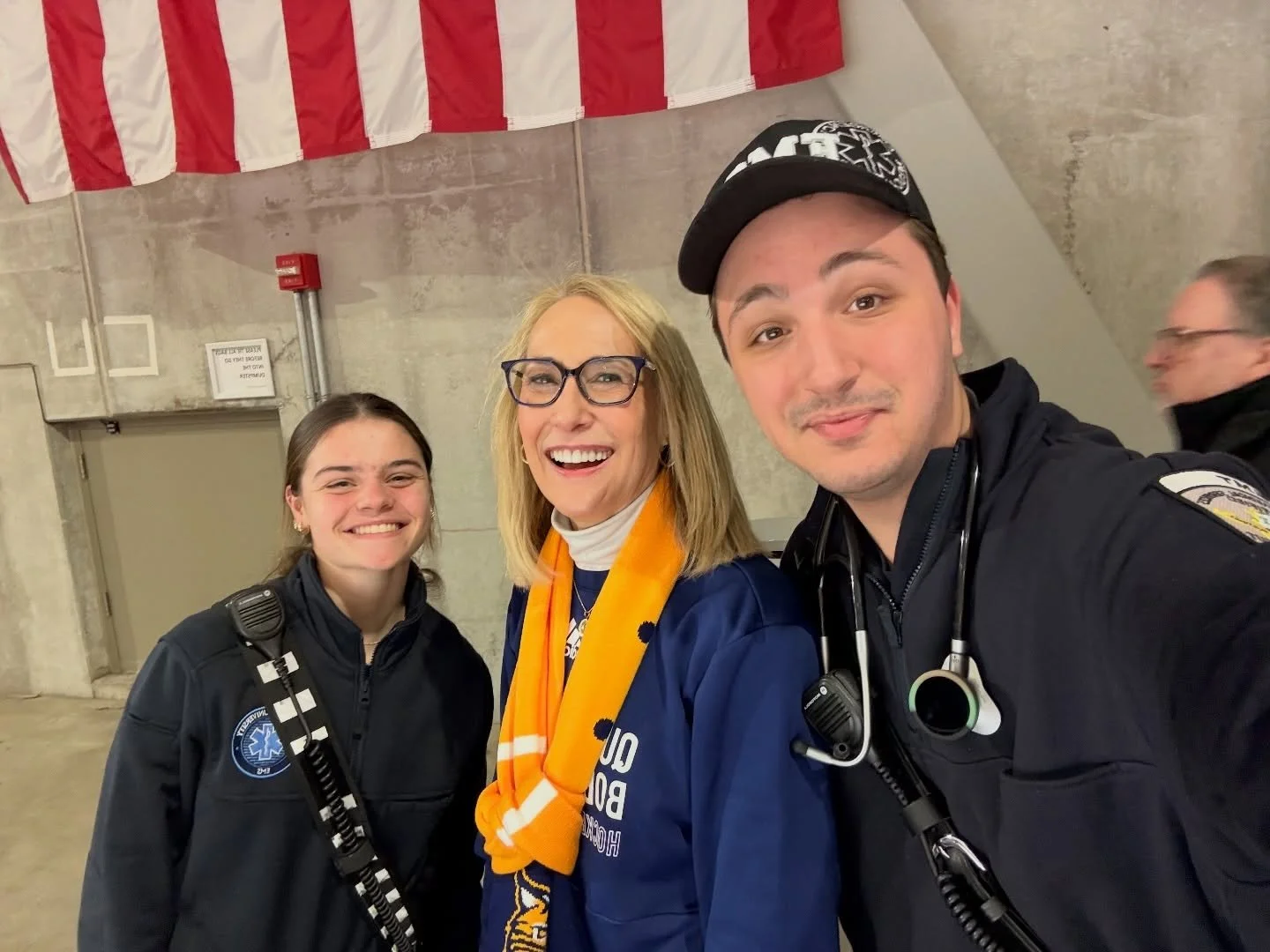 Funny seeing you here @mariehardinqu Thank you for supporting QU EMS and go bobcats! 💙💛