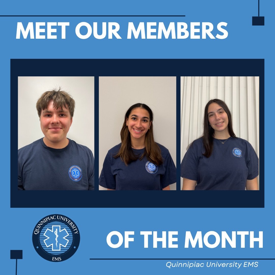 Meet our April members of the month ❤️🌷😁 Thank you for all of your contributions to our agency. Your commitments to QU EMS do not go unnoticed!