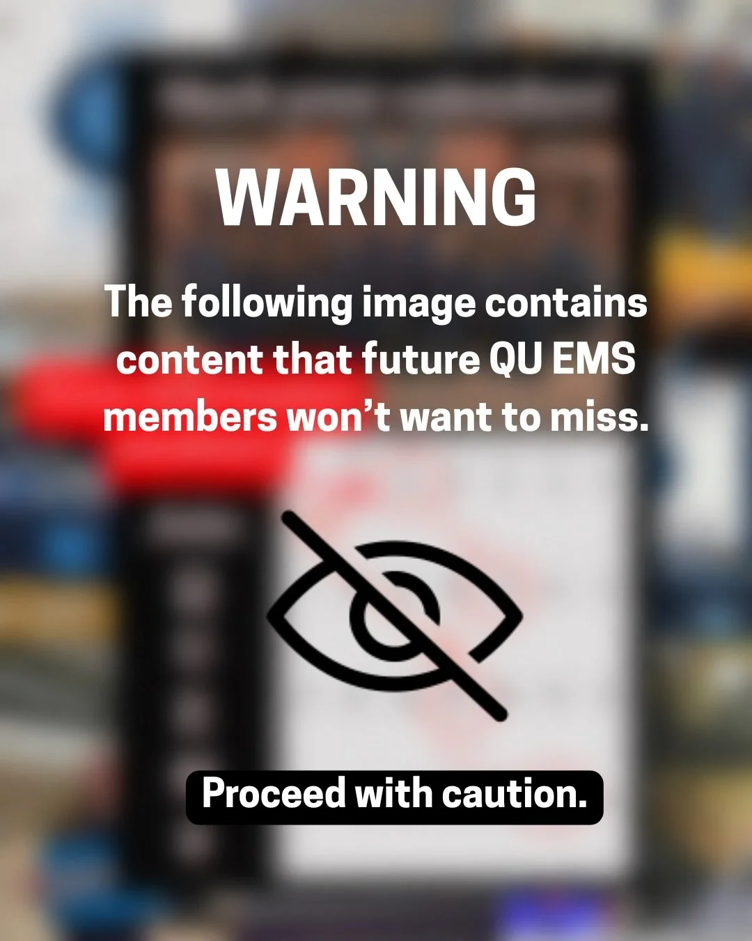 Our Zoom information sessions are now live! Scan the QR code to join us in one of our sessions and learn a little more about what QU EMS has to offer. We hope to see you there!
