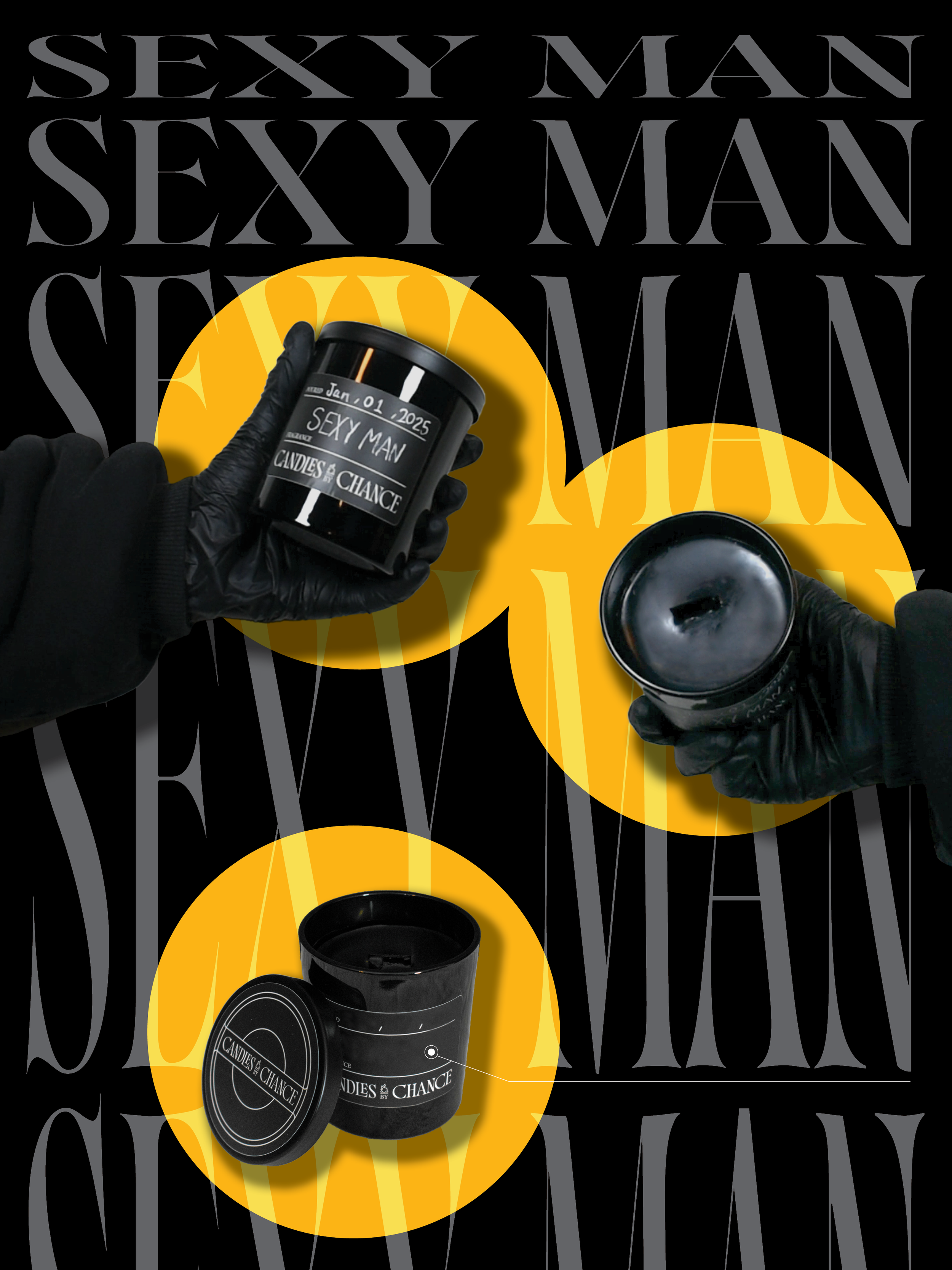 "SEXY MAN" Vegetable Wax Candle