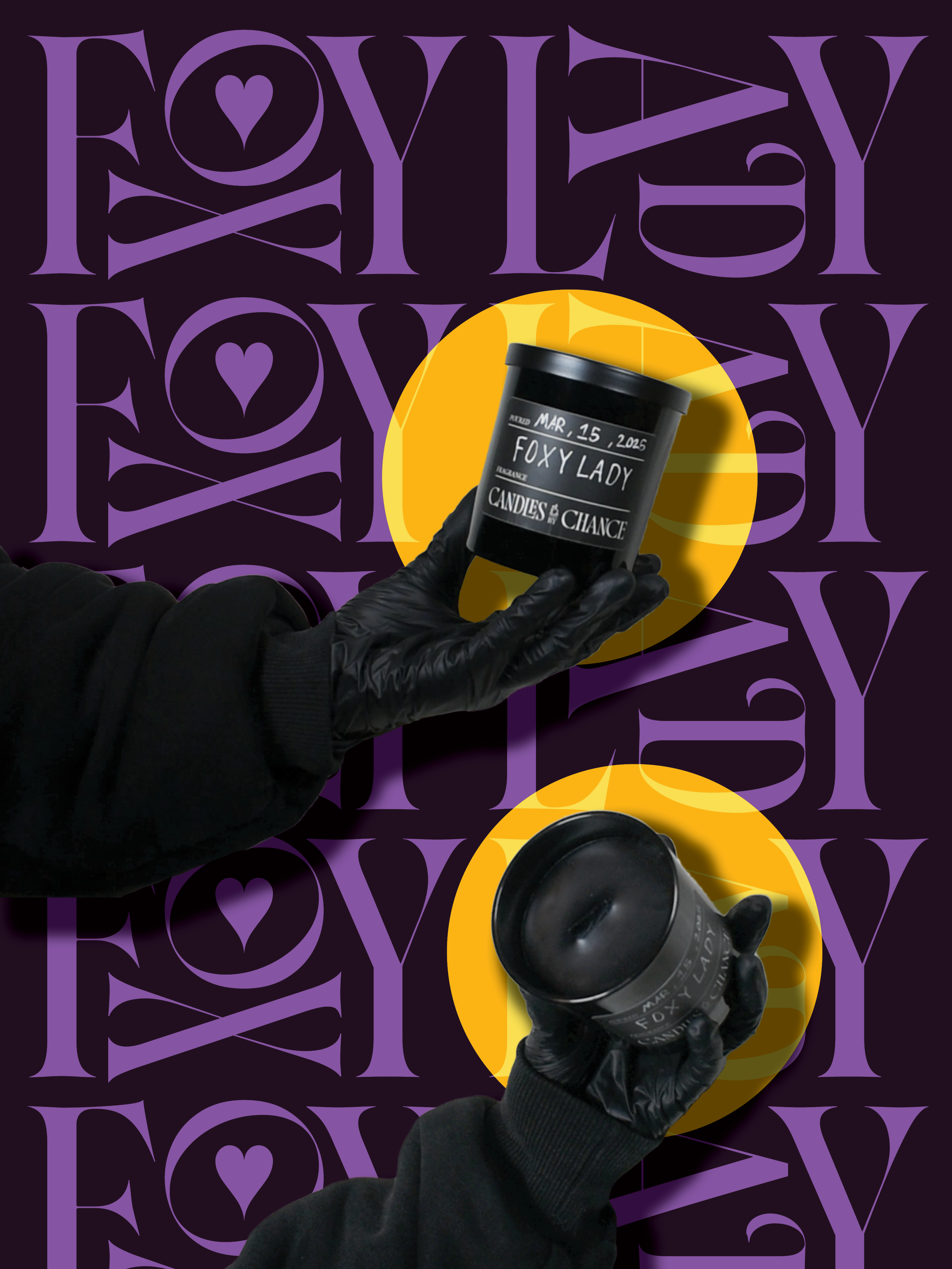 "Foxy Lady" Vegetable Wax Candle