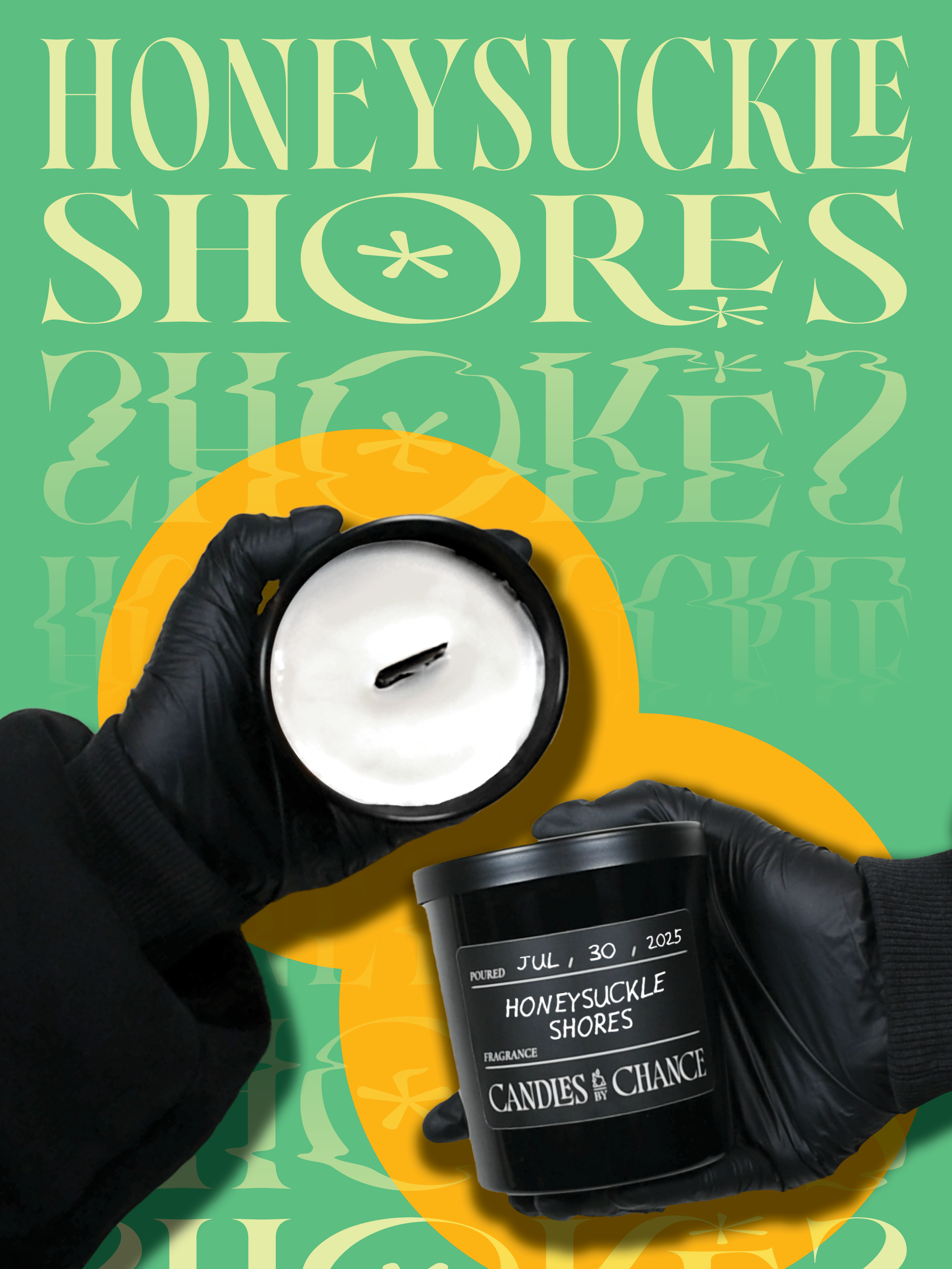 "HONEYSUCKLE SHORES" Vegetable Wax Candle