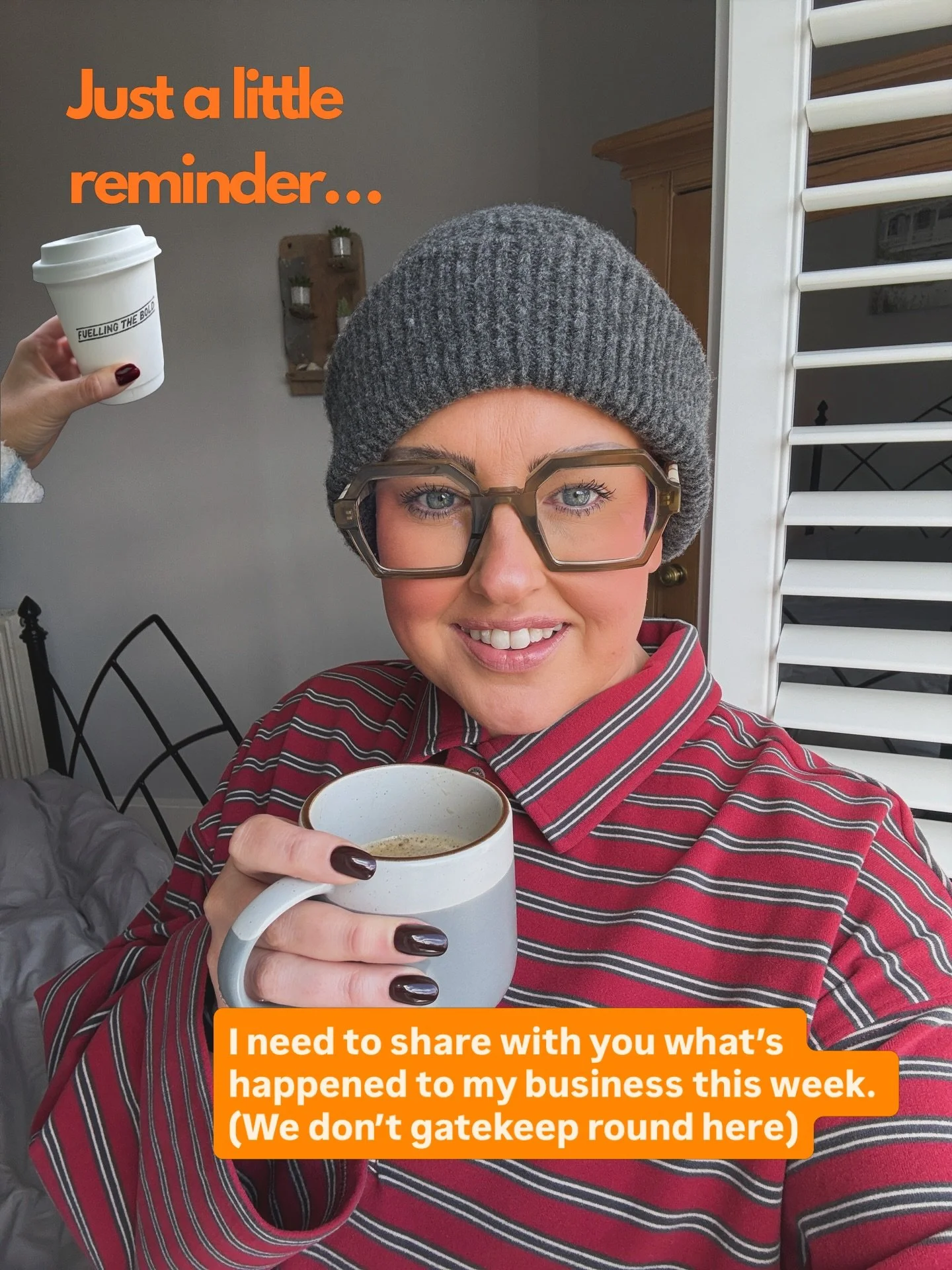 A LITTLE BUT BIG REMINDER 

S w i p e 📲

If you&rsquo;re feeling this, don&rsquo;t stay silent, start a conversation with me! 

Creating headspace | Overstimulation | social media break | Building a business | Self employed business mentor |